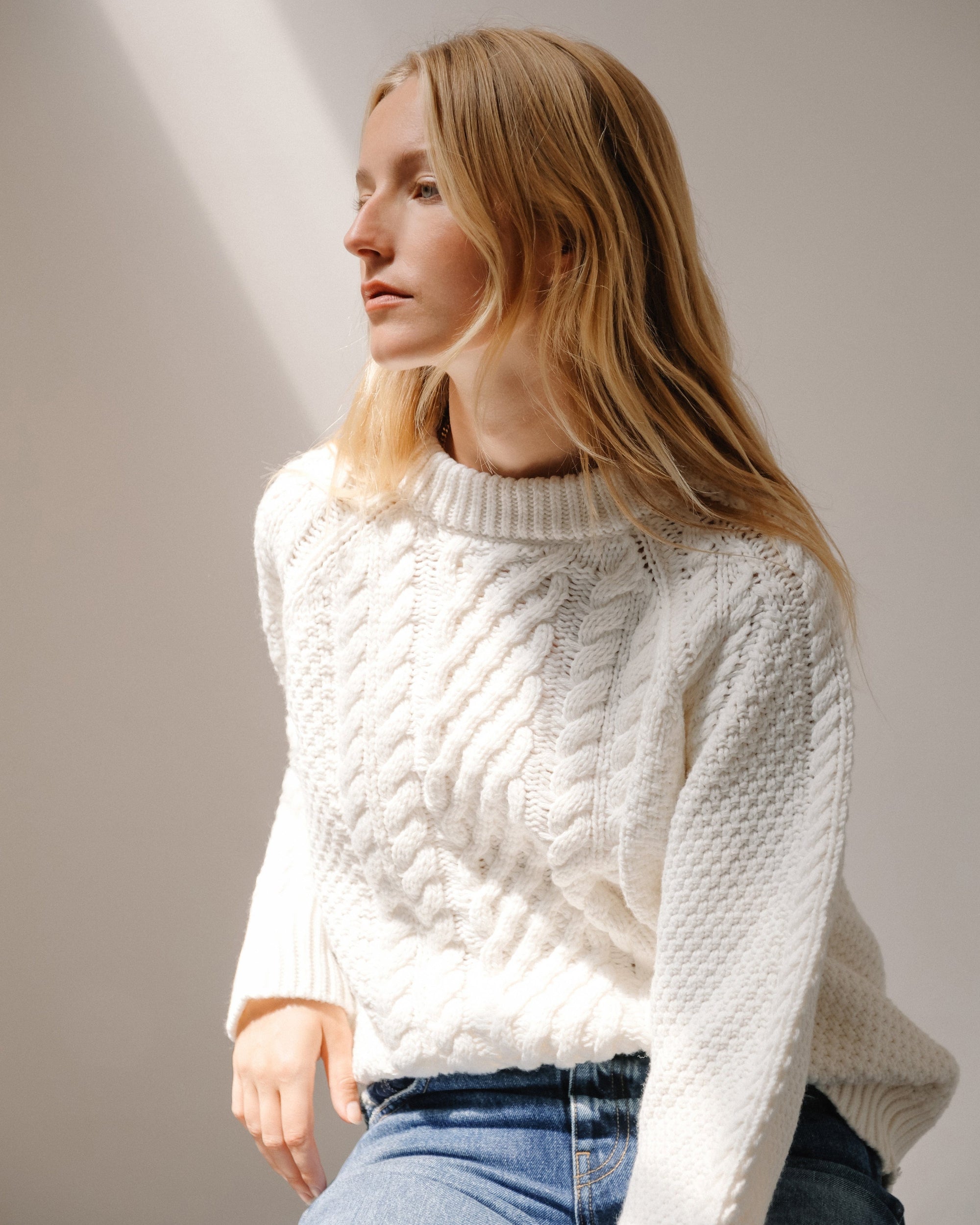 Brady Chunky Cable Knit Sweater