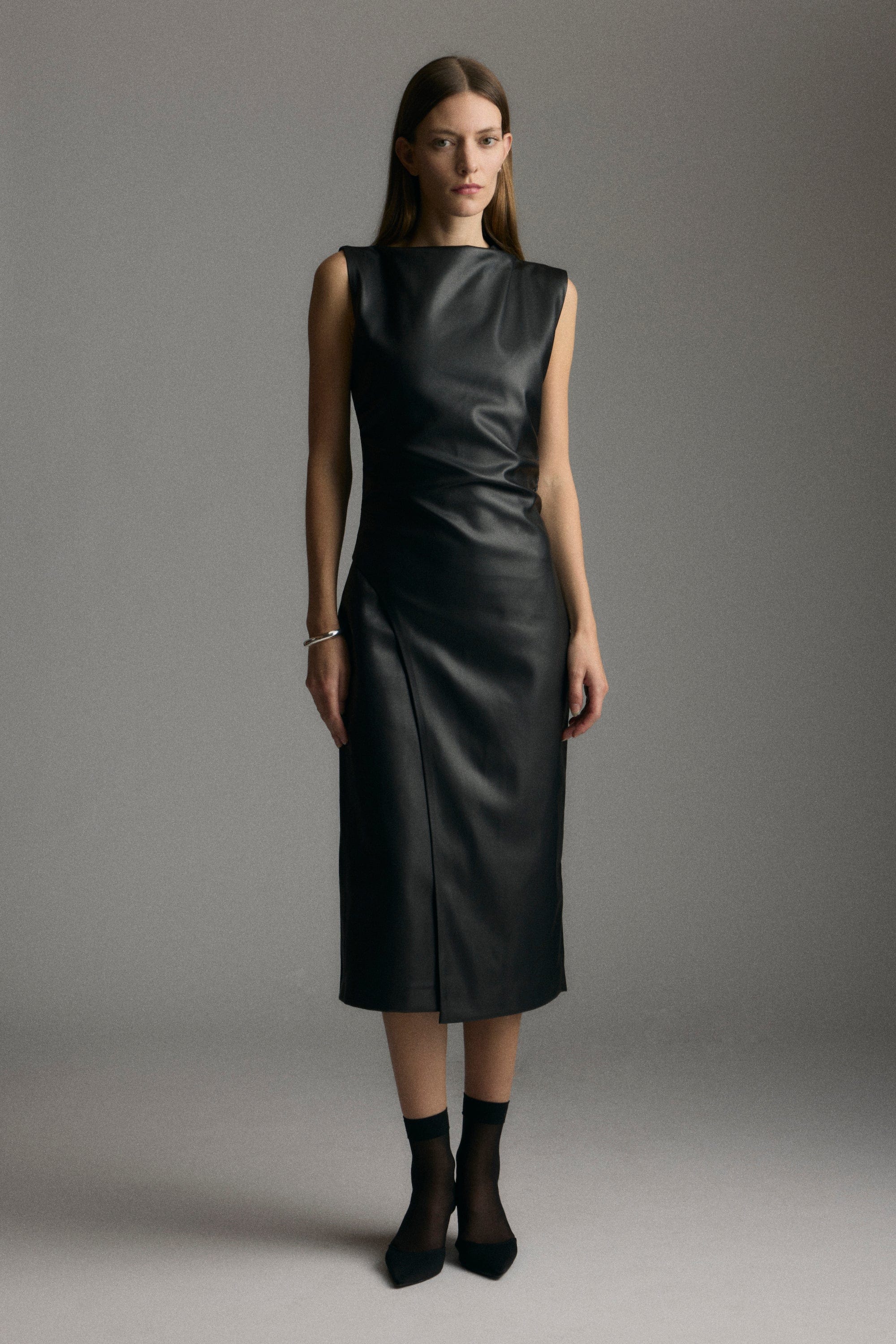 Channing Vegan Leather Dress Channing Vegan Leather Dress