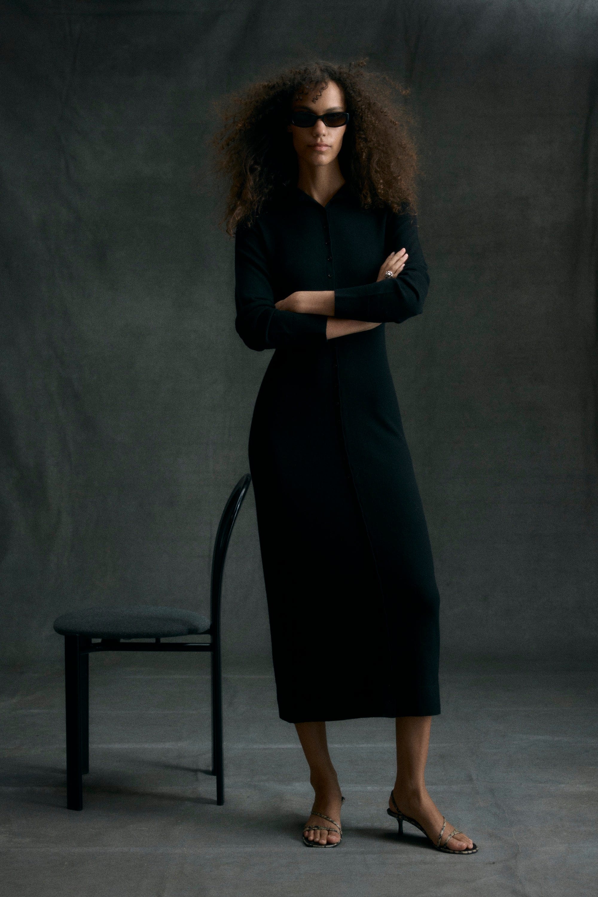 Charu Wool Button Maxi Dress