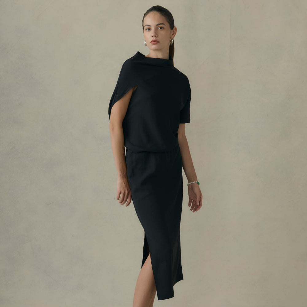 Chan Ottoman-Knit Dress (Petite)
