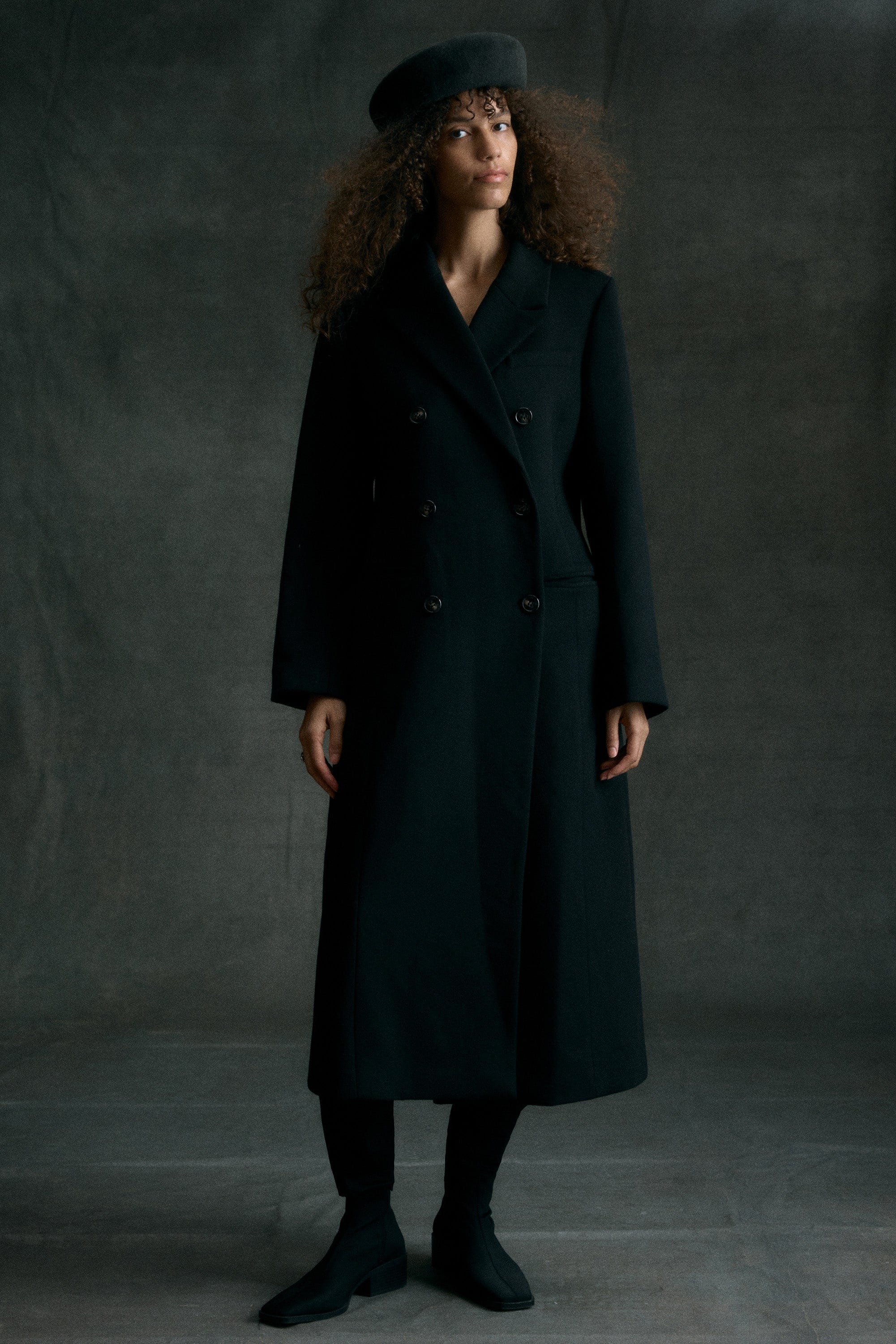 Ravenna Wool-Blend Maxi Coat
