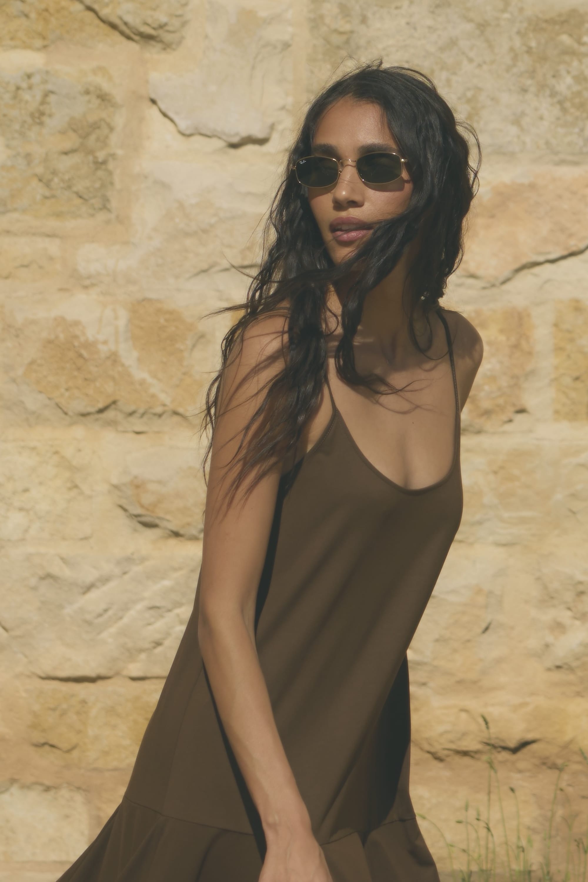 Jimena A-Line Jersey Tank Dress