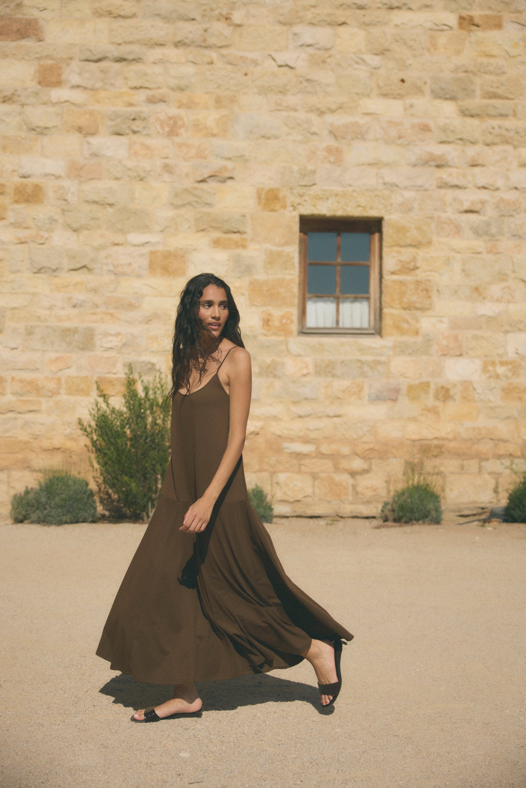 Jimena A-Line Jersey Tank Dress Jimena A-Line Jersey Tank Dress