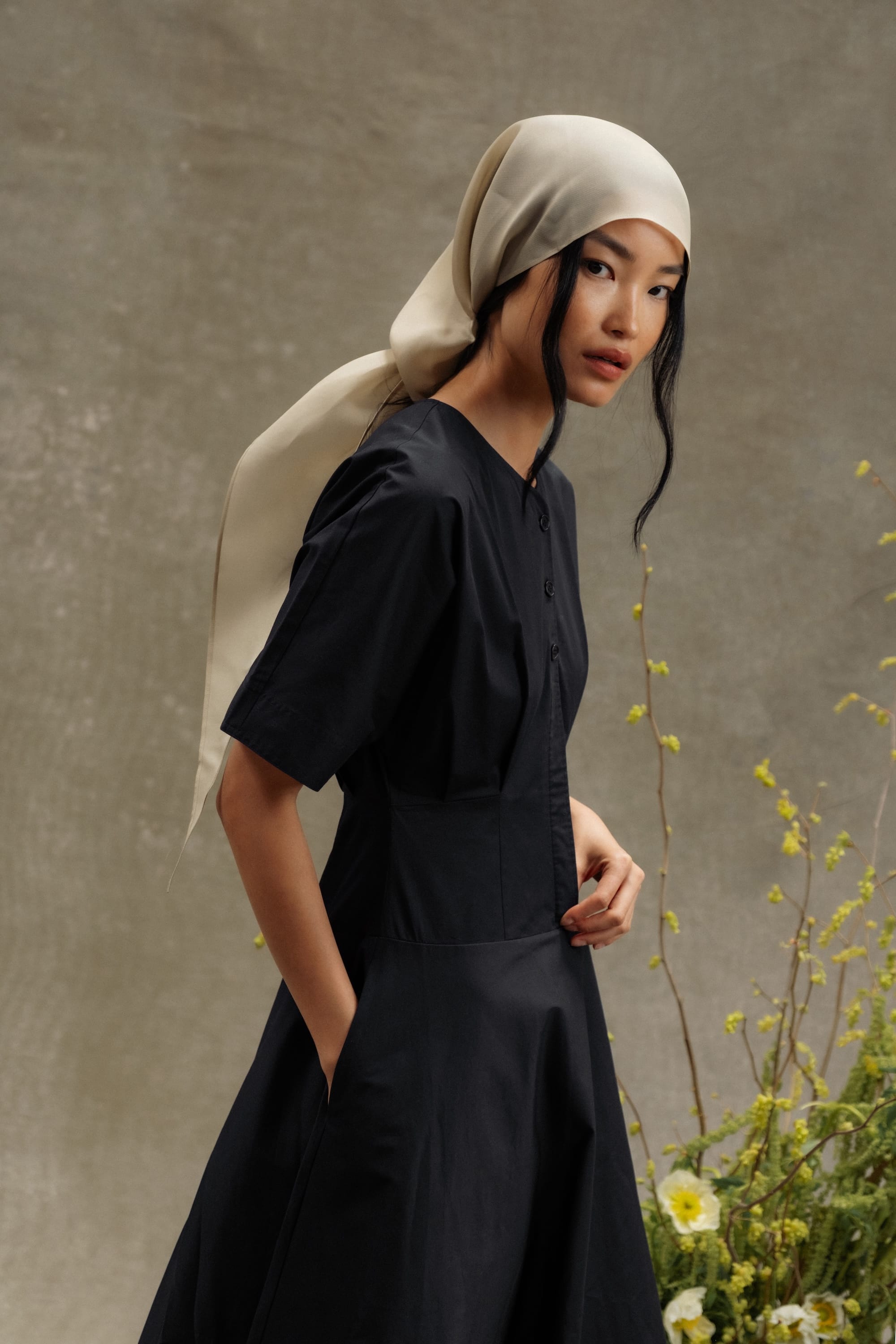 Kiko Cotton Dress at Modern Citizen | Summer Midi Dress