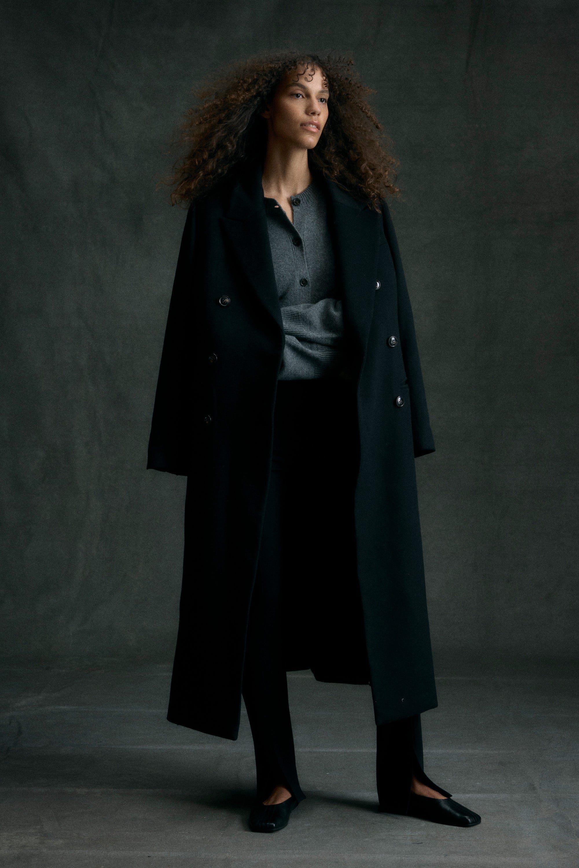 Ravenna Wool-Blend Maxi Coat