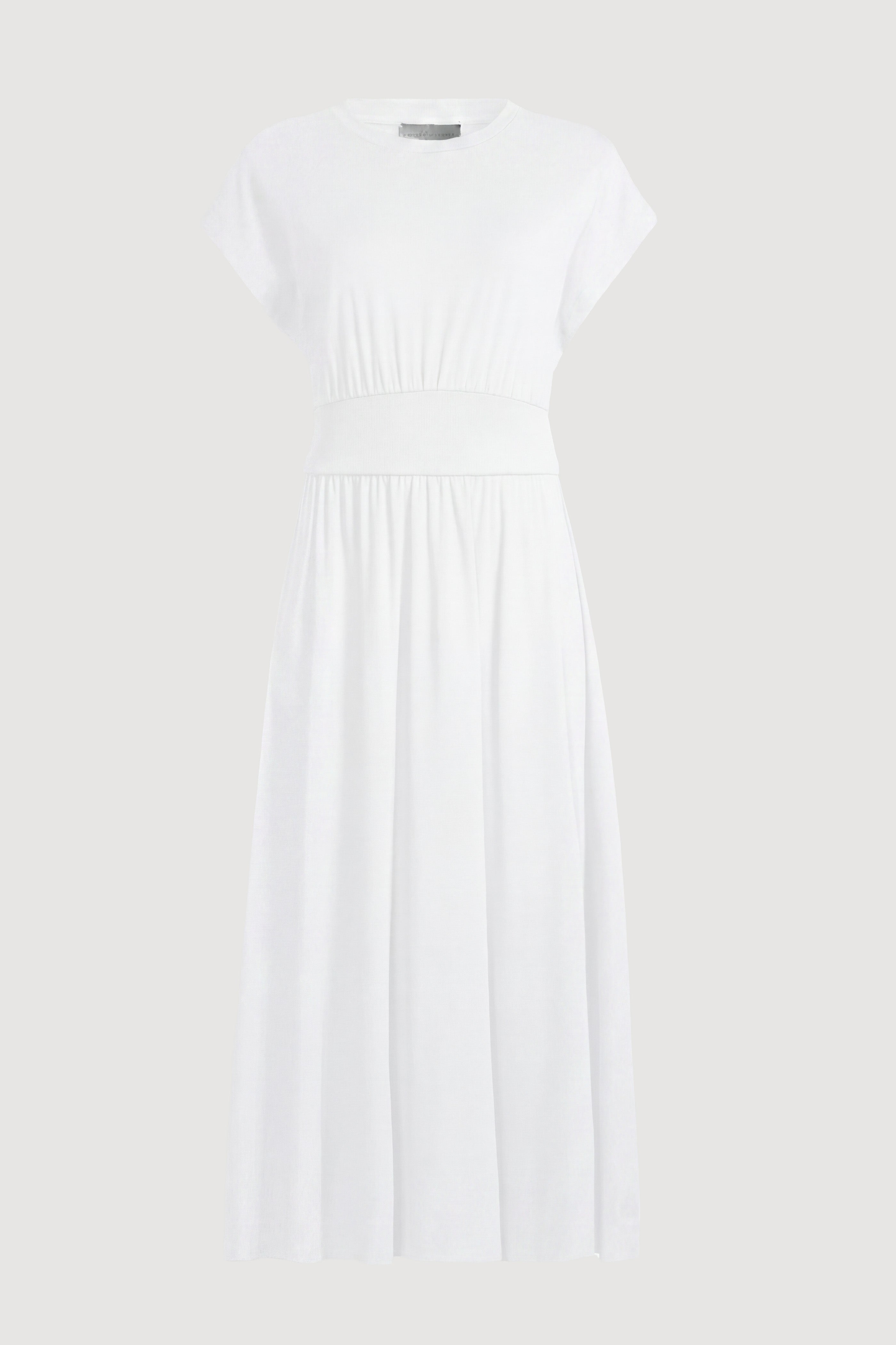 Prima Jersey Midi Dress (Petite) White / Petite / L Prima Jersey Midi Dress (Petite) White / Petite / L