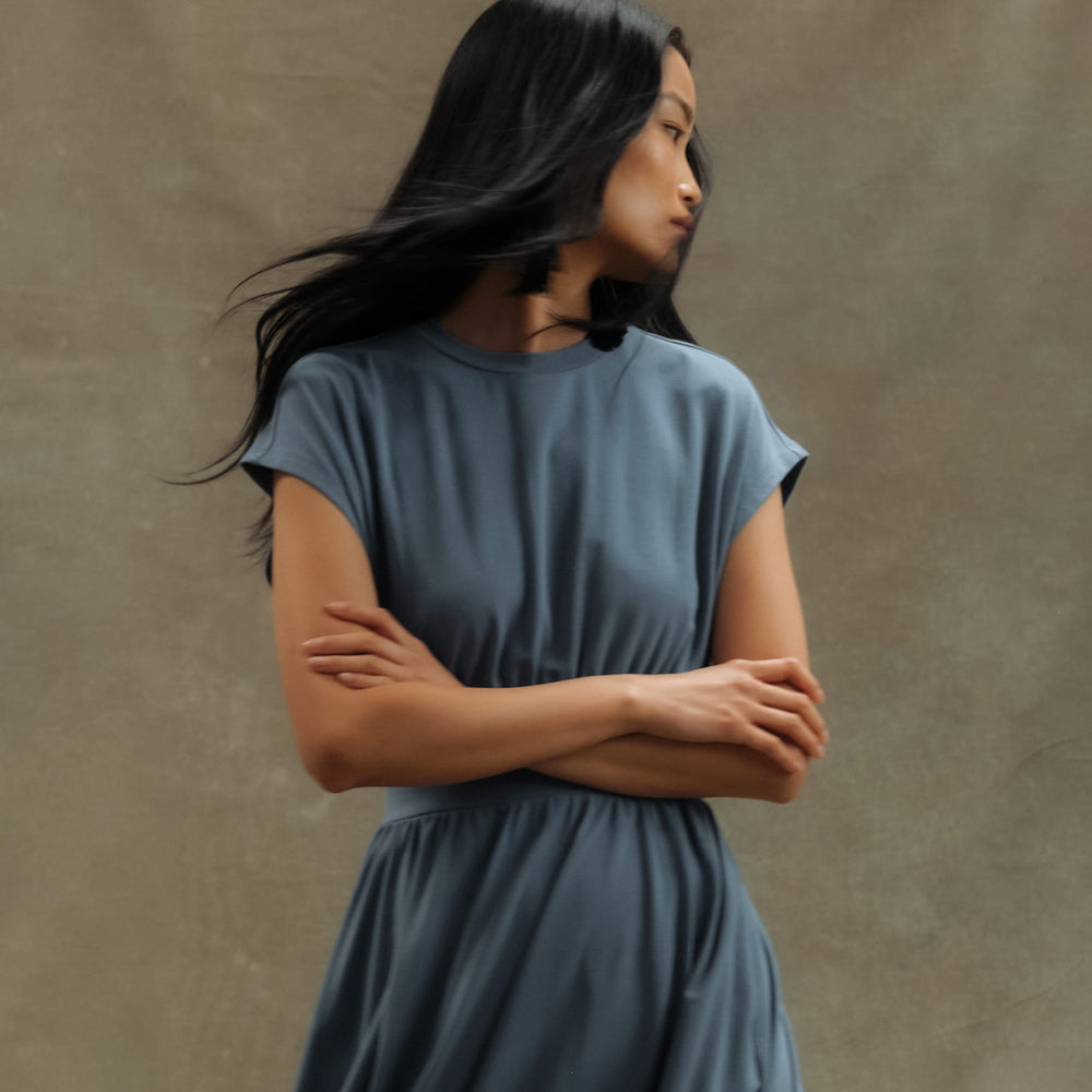Nava Cotton Twill Flared Skirt