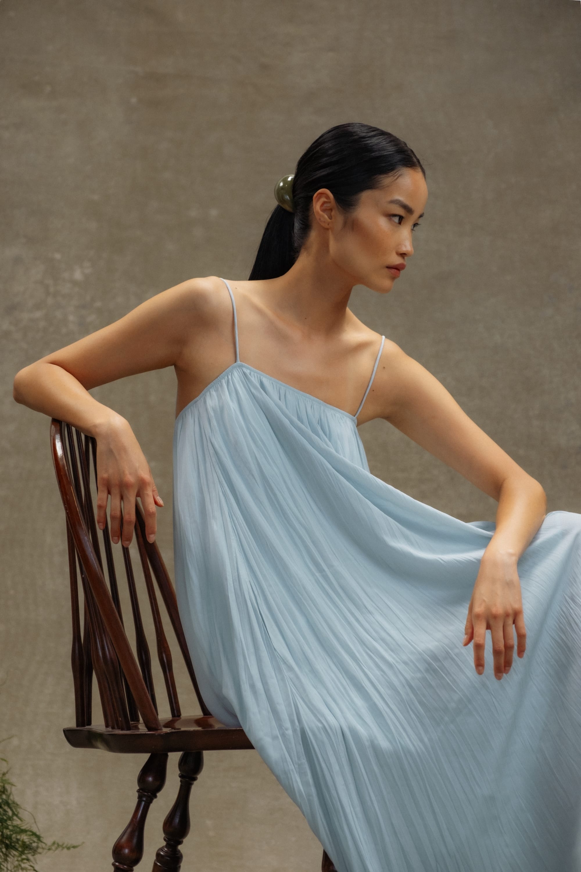 Solange Crinkled Maxi Dress