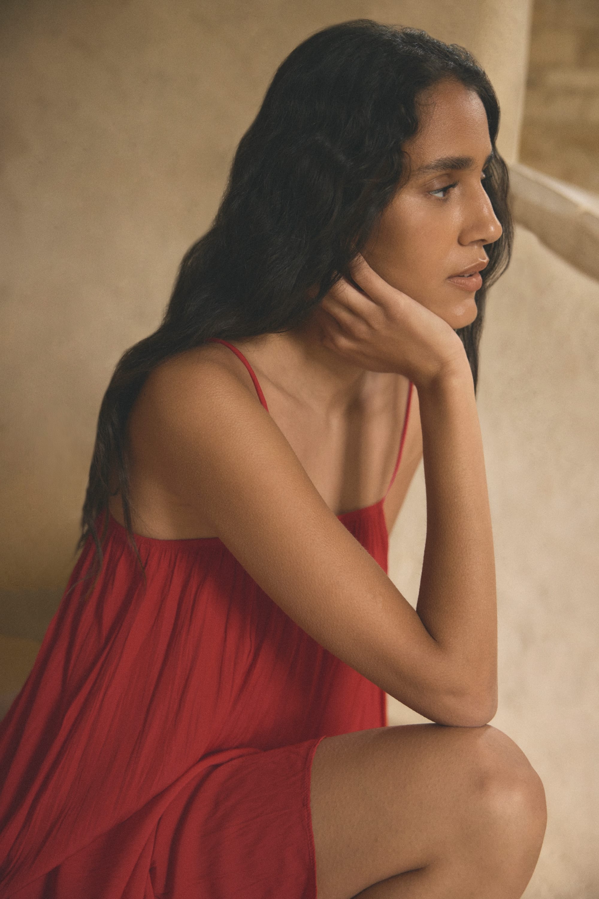 Solange Crinkled Maxi Dress