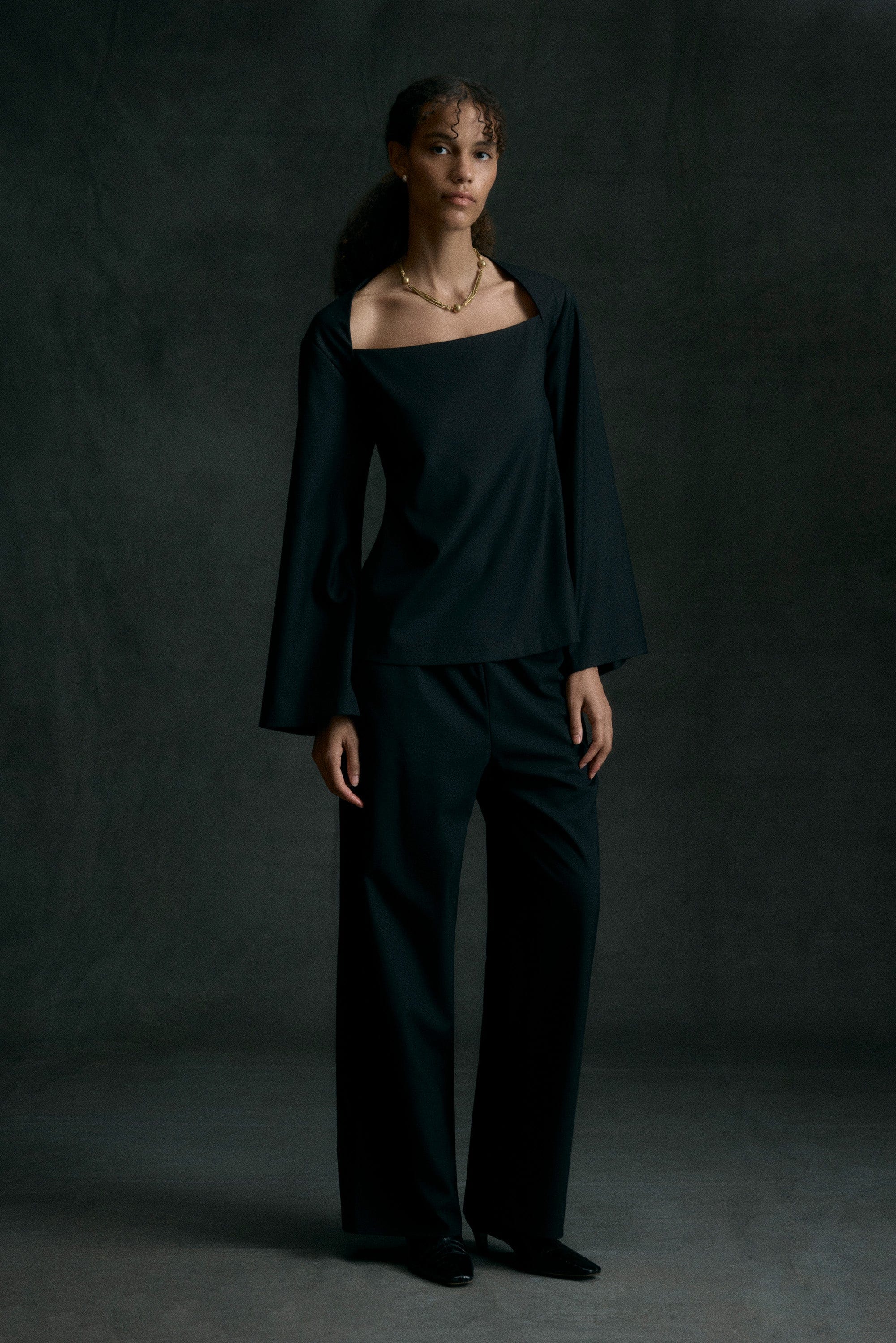 Parmer Wool-Blend Stretch-Waist Pant