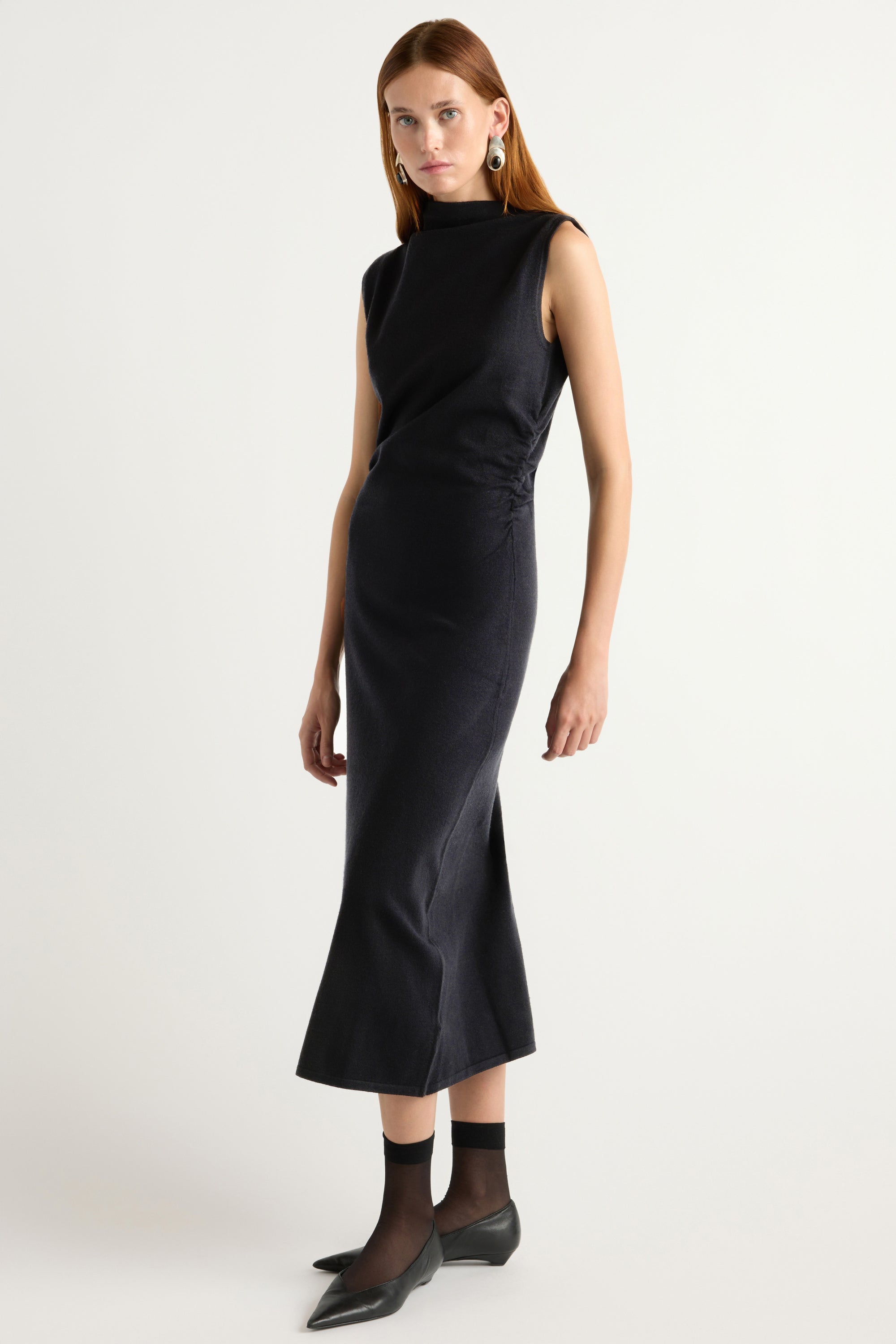 Abel Asymmetric-Neck Dress