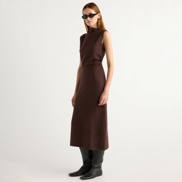 Kelsey | Abel Sleeveless Asymmetric-Neck Dress in Size Small
