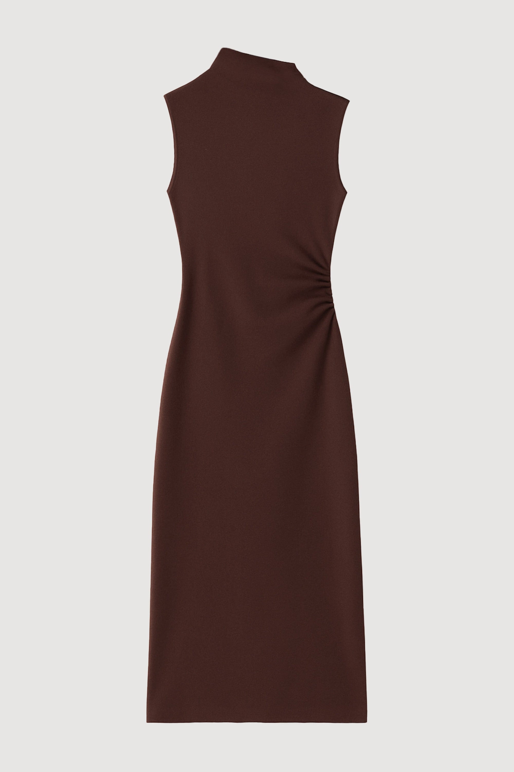 asymmetrical sleeveless dress Sage Asymmetrical Tiered Ruffle Sleeveless Mini Dress