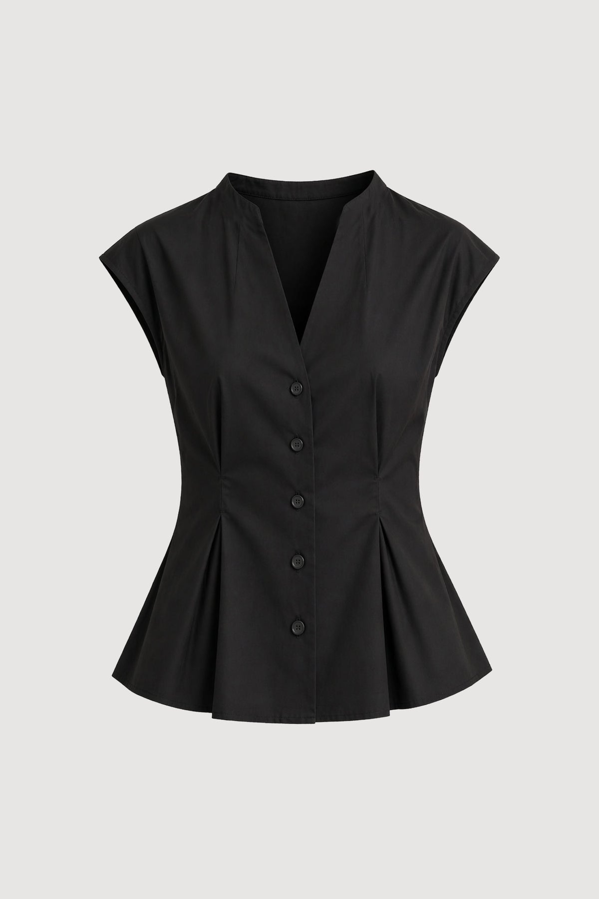Acacia Cinch-Waist Sculpted Blouse