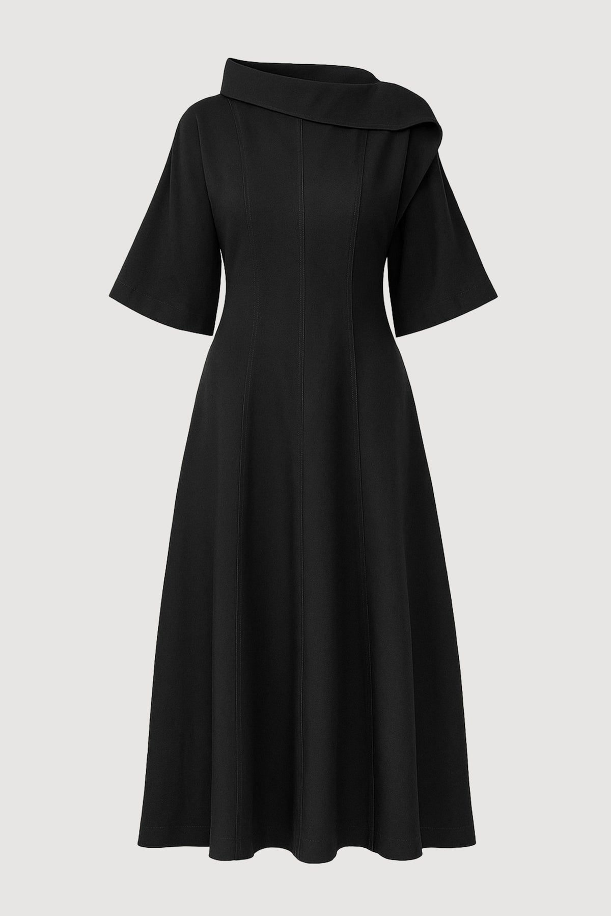 formal dress scarf Addison Foldover Scarf-Neck Black / XL Designed to be worn Color:LightGray Mint Green Dresser | mapping-index:K951.Black