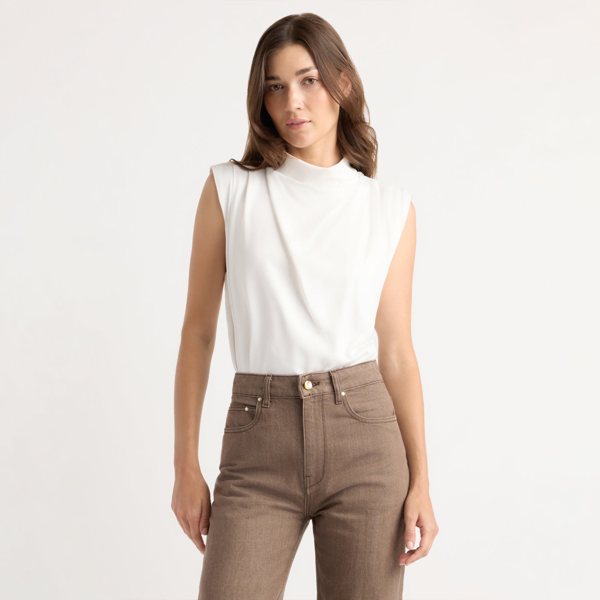 Geneva Layered V-Neck Blouse