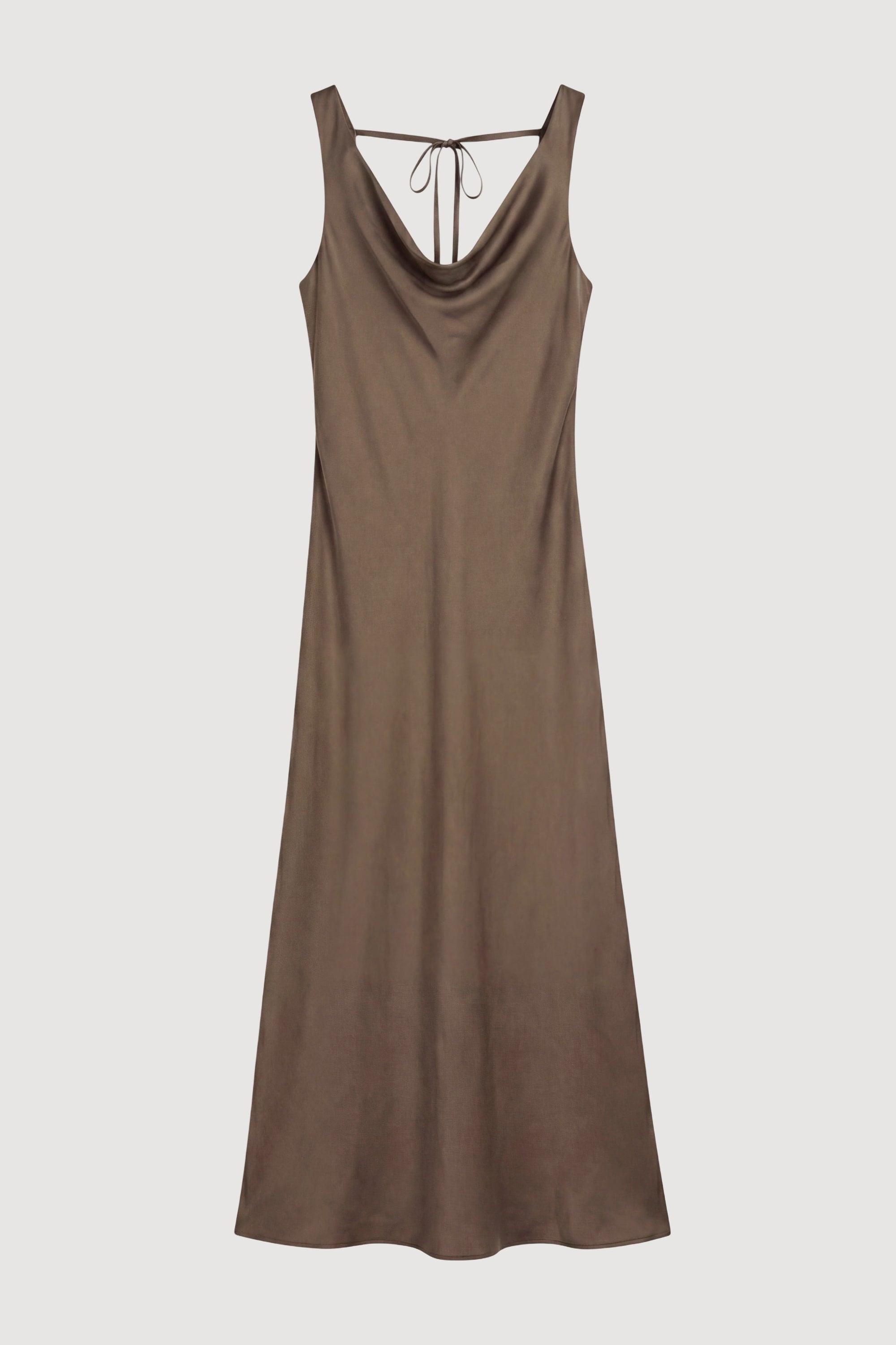 Anais Twist-Shoulder Cowl-Neck Dress Anais Twist-Shoulder Cowl-Neck Dress
