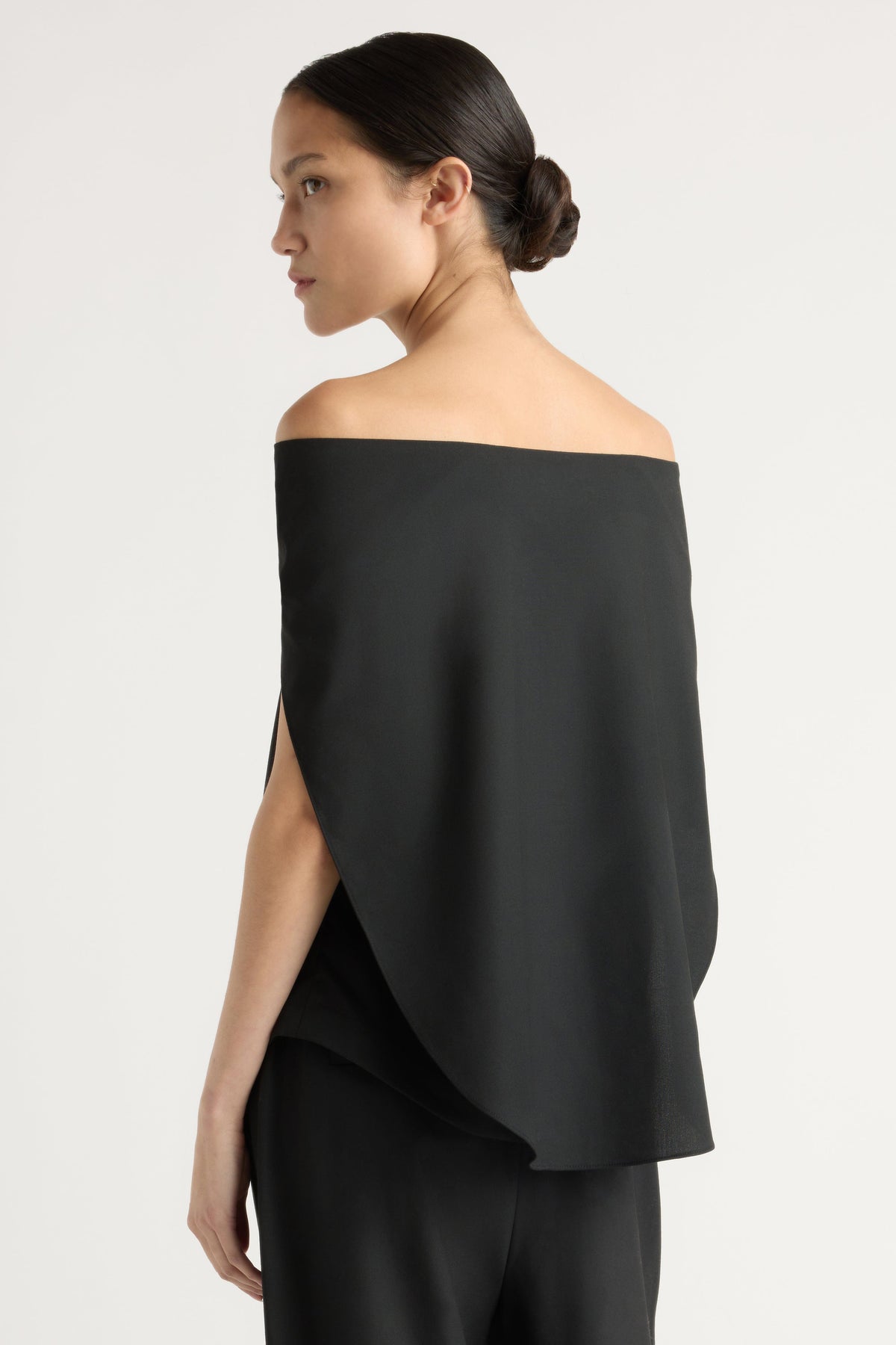 Angeli Off-Shoulder Back-Drape Blouse