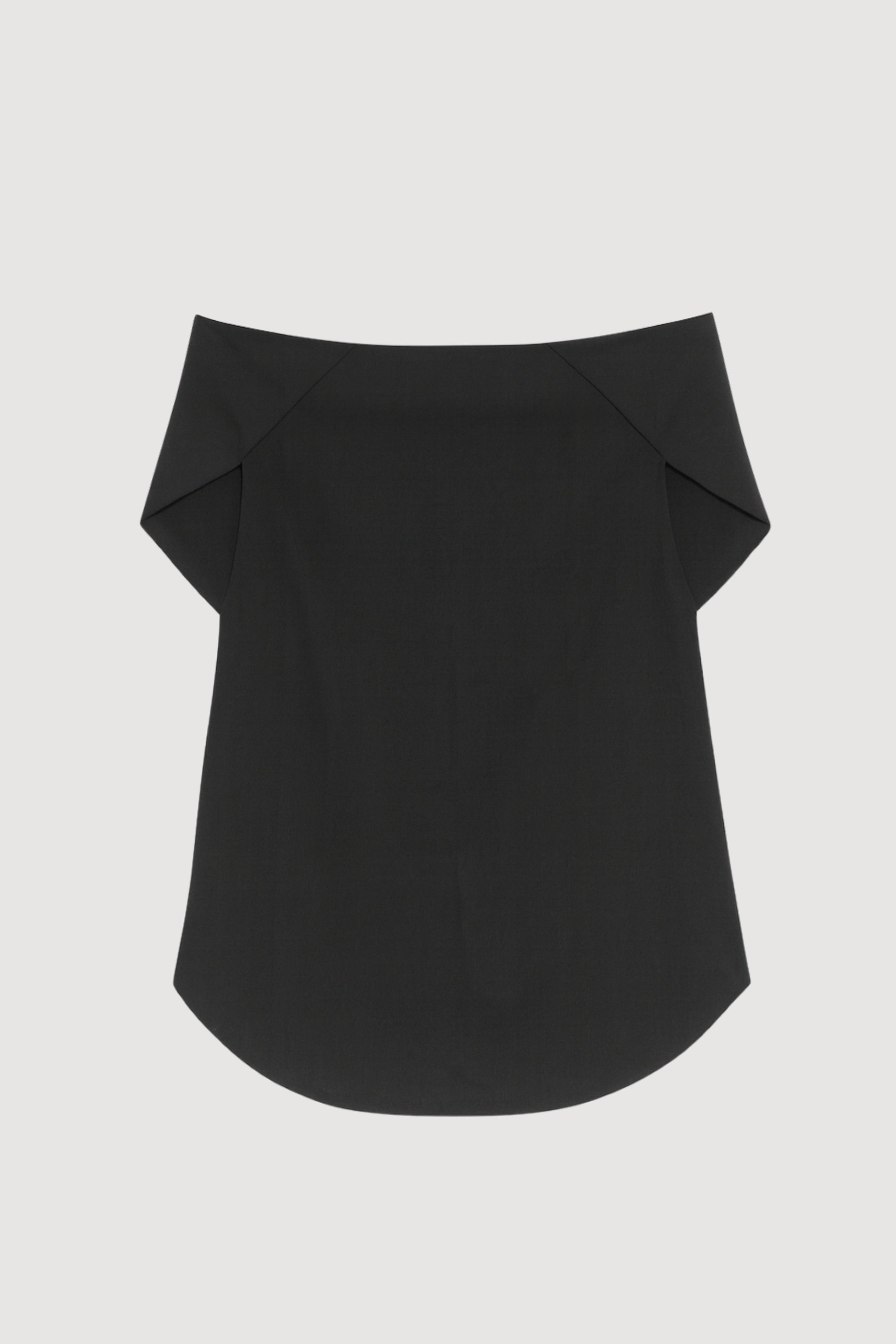 Angeli Off-Shoulder Back-Drape Blouse