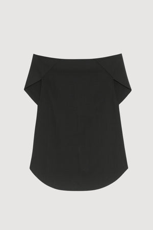 Angeli Off-Shoulder Back-Drape Blouse