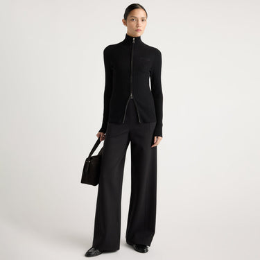 Charlotte | Anh Wide-Leg Ponte Stretch Pant (Regular) in Size Small