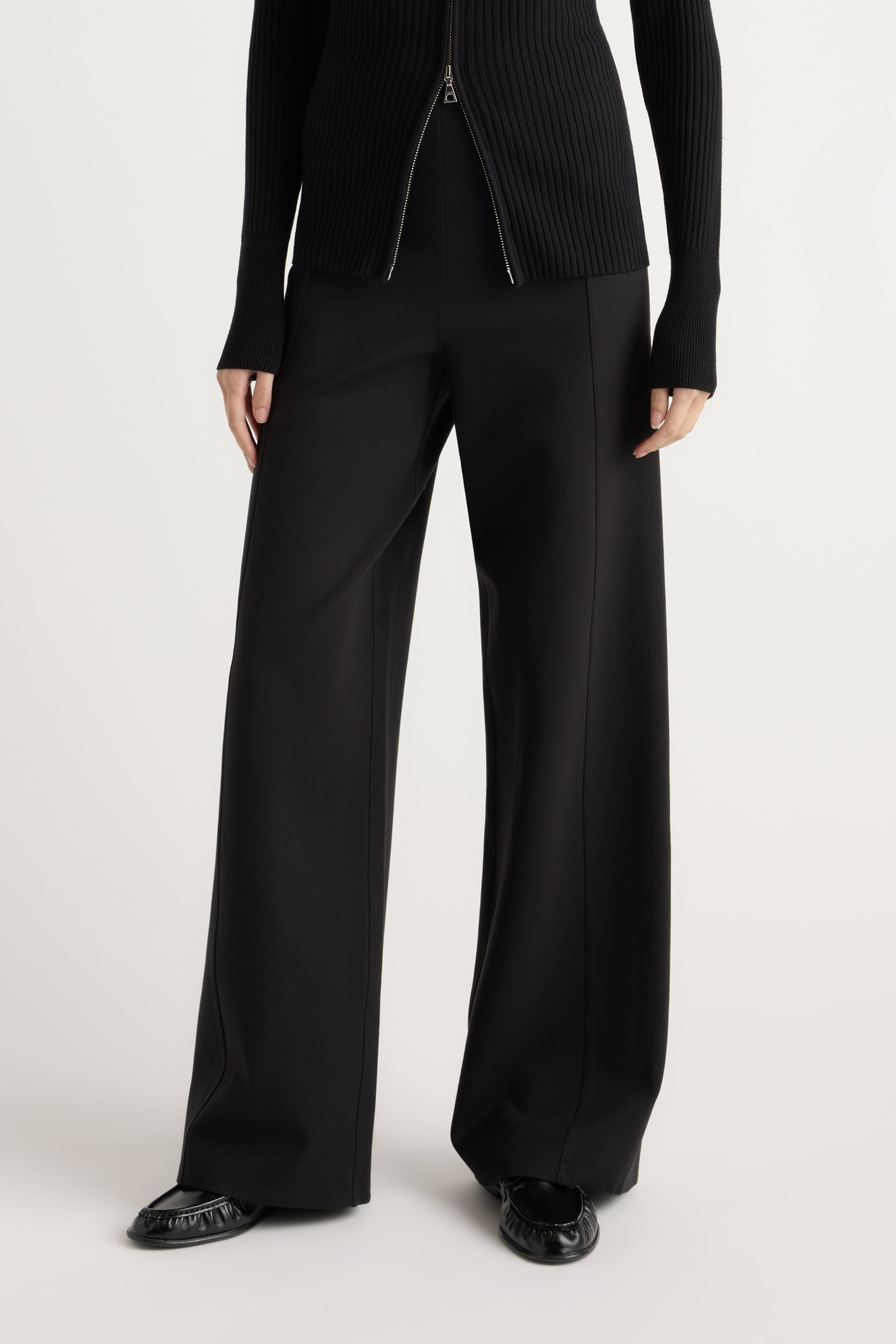 Anh Wide-Leg Ponte Stretch Pant