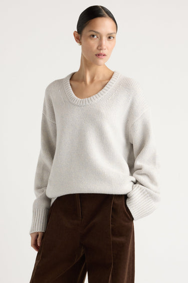 Charlotte | Archie Deep U-Neck Sweater in Size Small