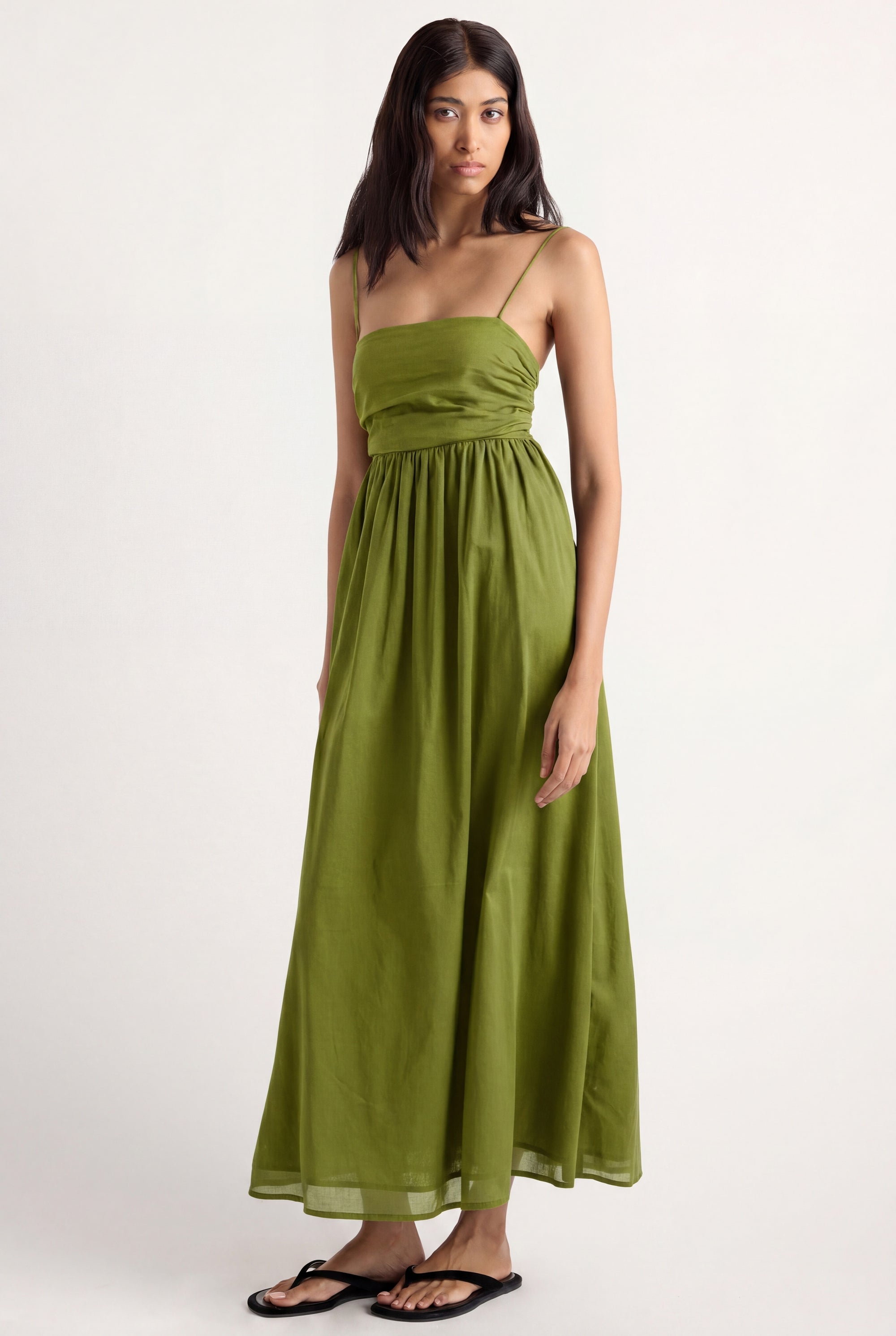 green emerald velvet dress Designer Strappy Maxi Summer Dresses main image 0