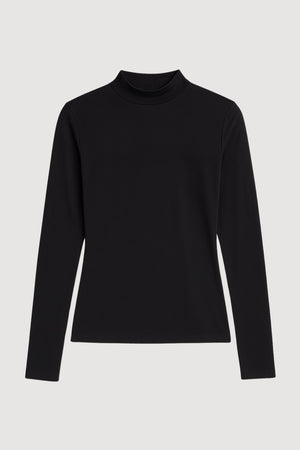 Ava Mock-Neck Long-Sleeve Tee