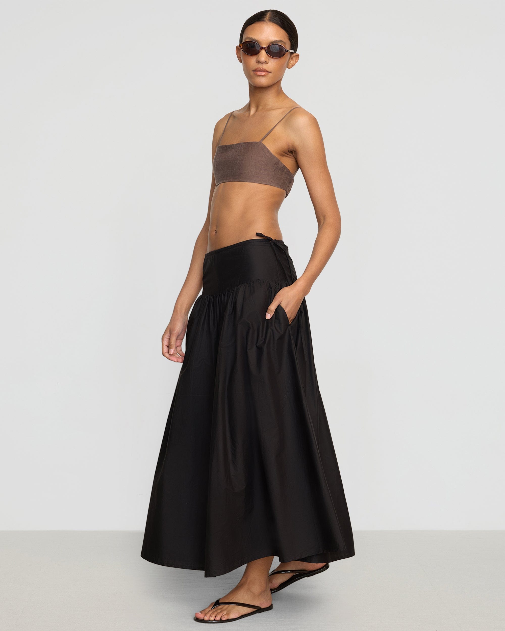 Bao Organic Cotton Drop-Waist Skirt