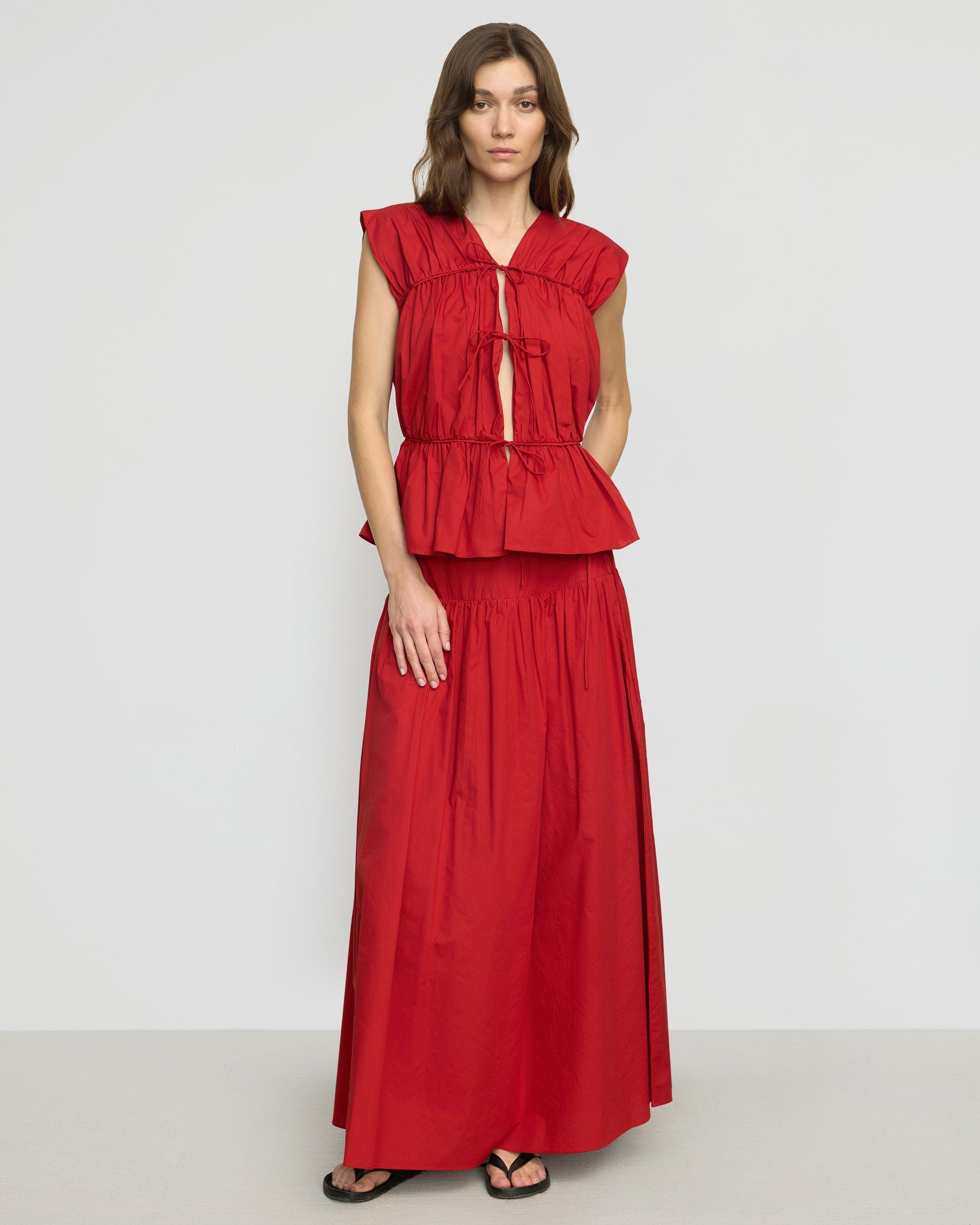 Bao Organic Cotton Drop-Waist Skirt