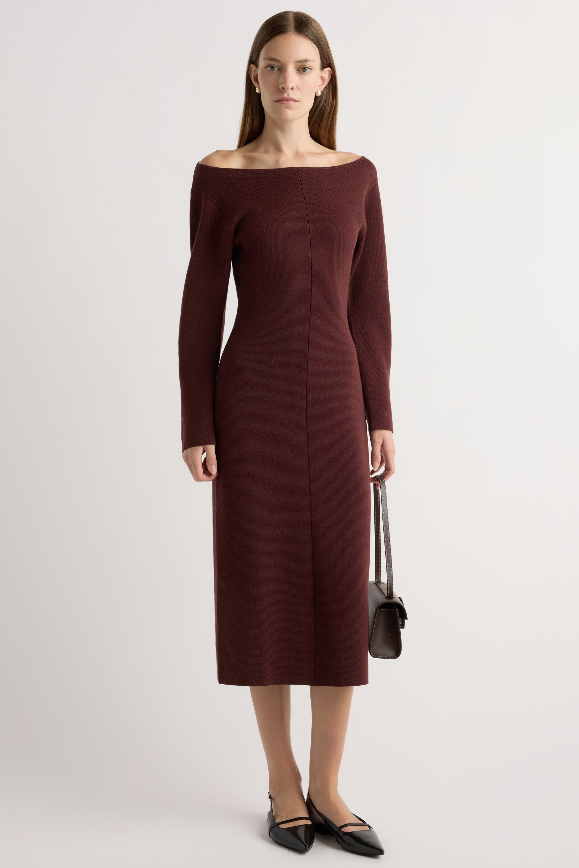 Blythe Wide Boat-Neck Dress Blythe Wide Boat-Neck Dress