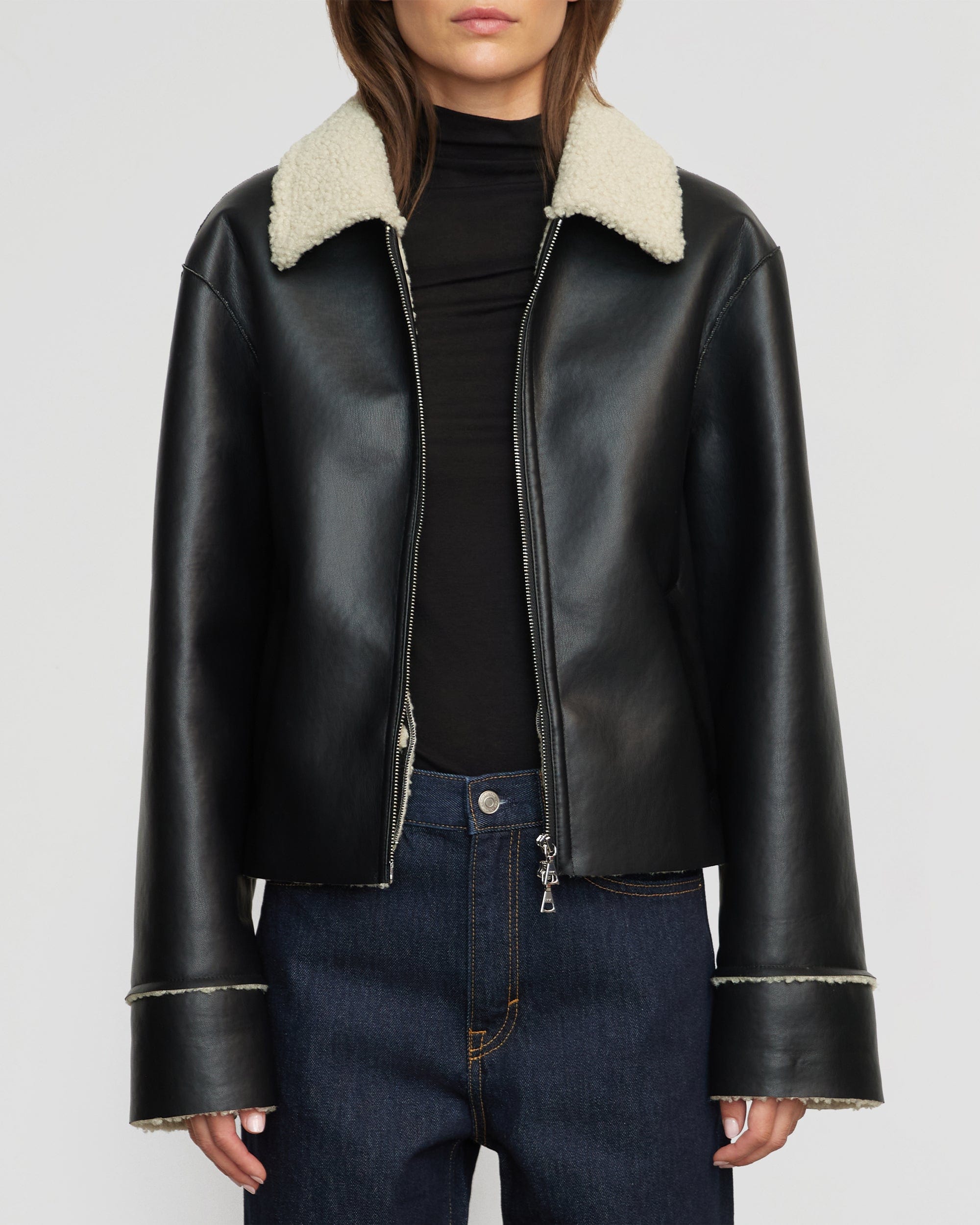 【INCHANT ME】Bonnie Belted Single Loose Fit Jacket Bonnie Jacket Black