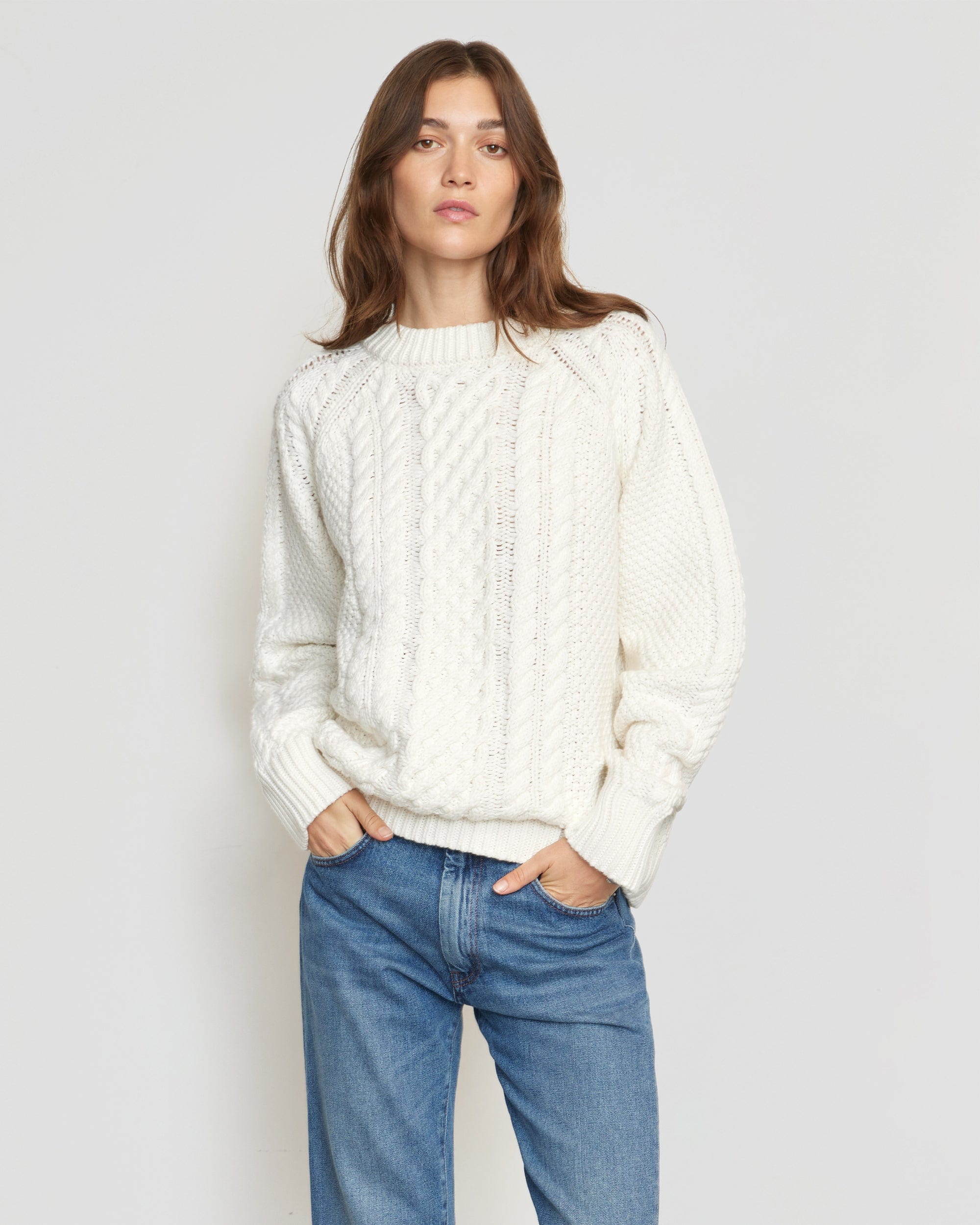 Sweater Chunky Cable Knit Sweater