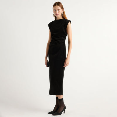 corduroy dress with high waist 1 the Woman main image 0