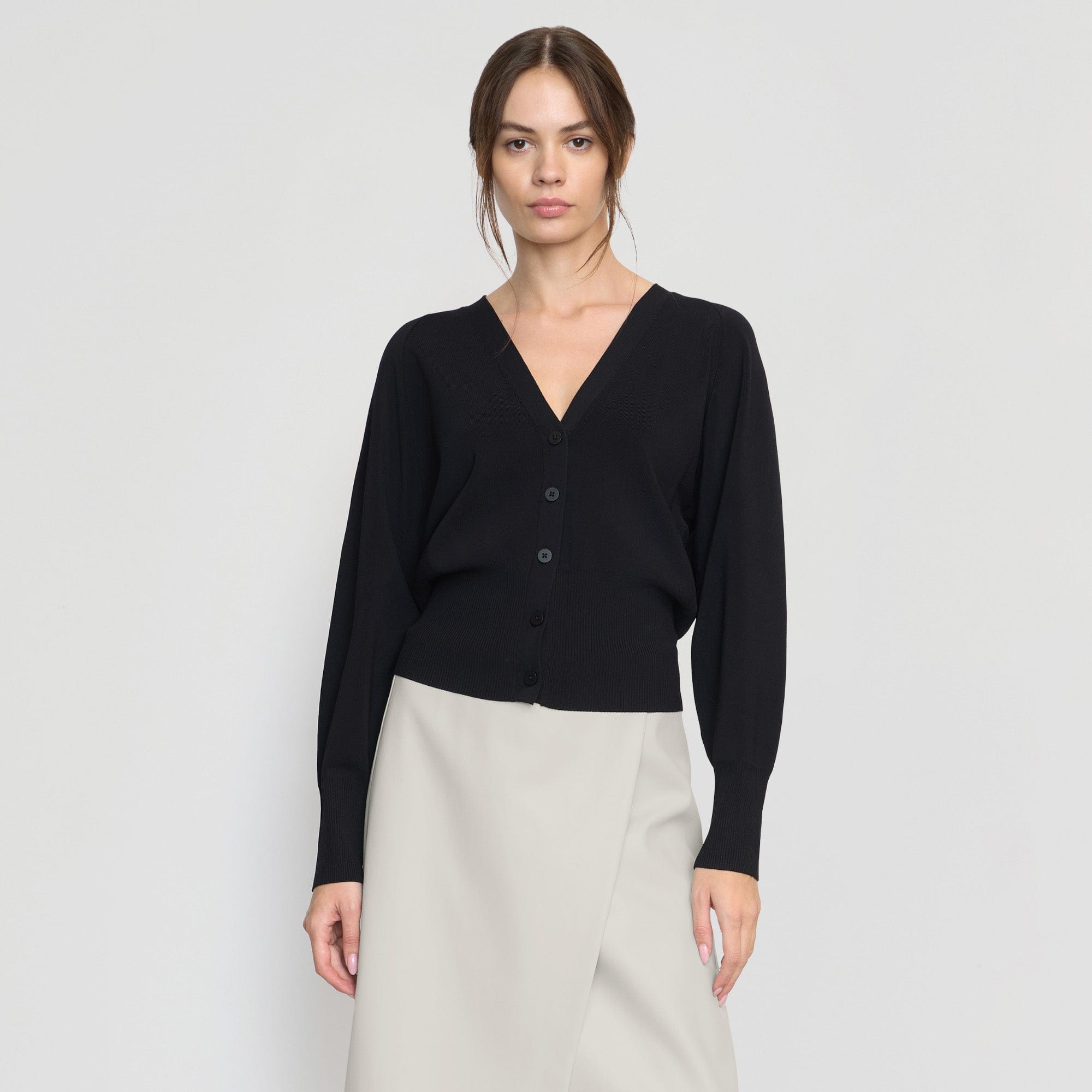 Carson Button-Front Cardigan