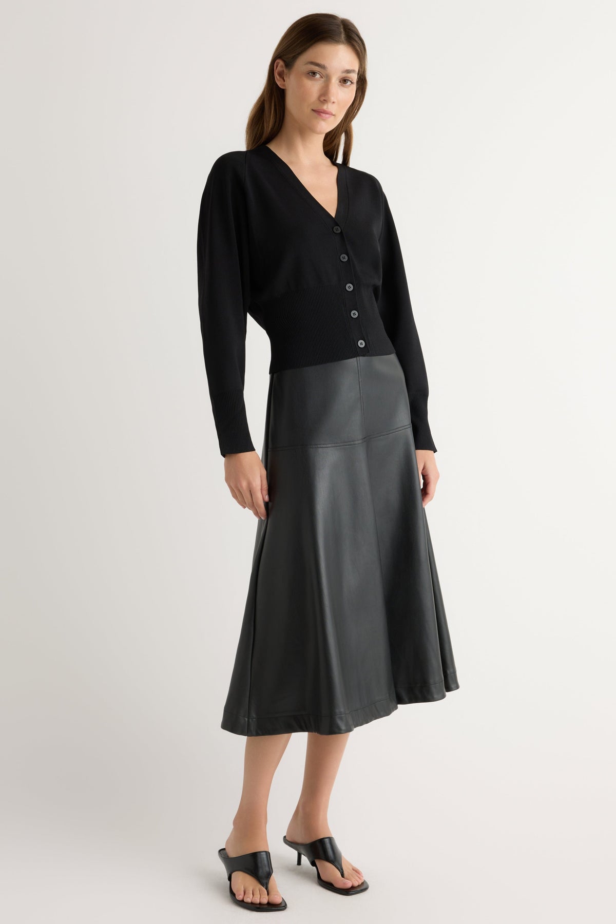 Carson Button-Front Cardigan