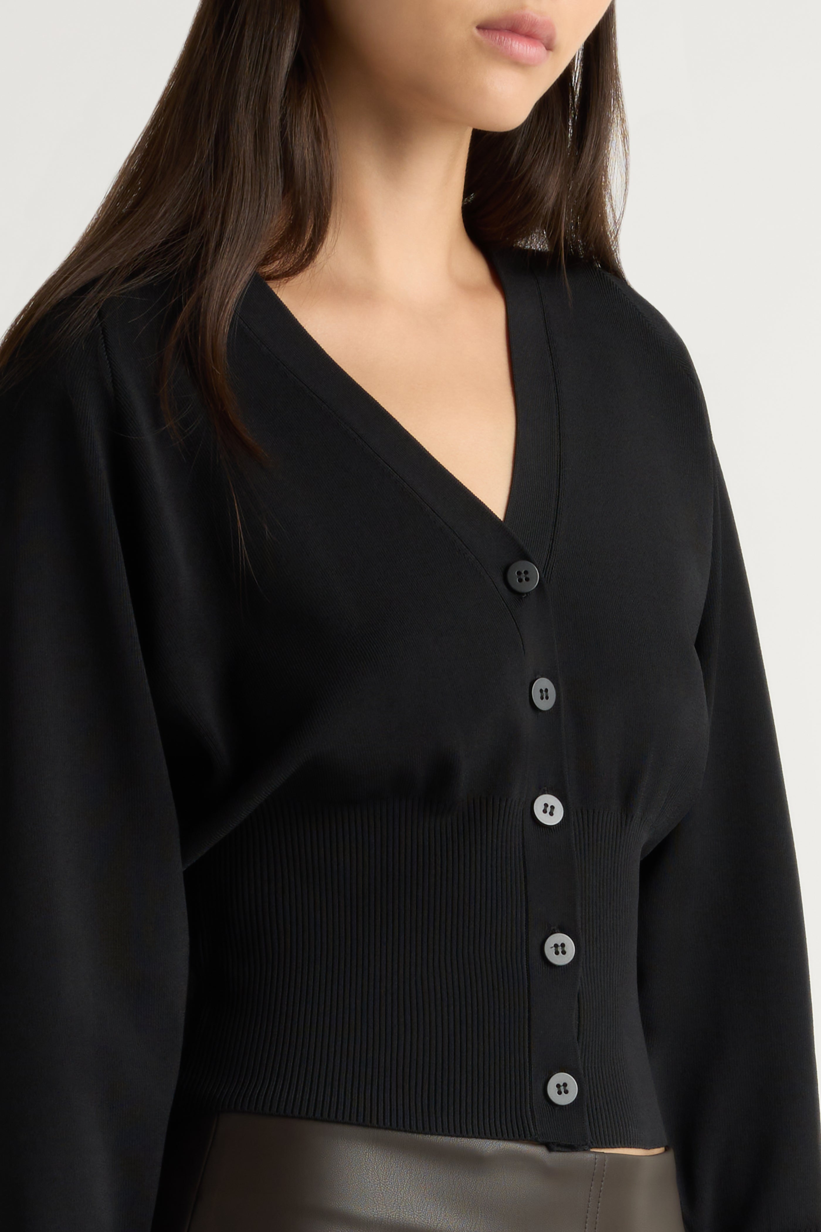 Carson Button-Front Cardigan