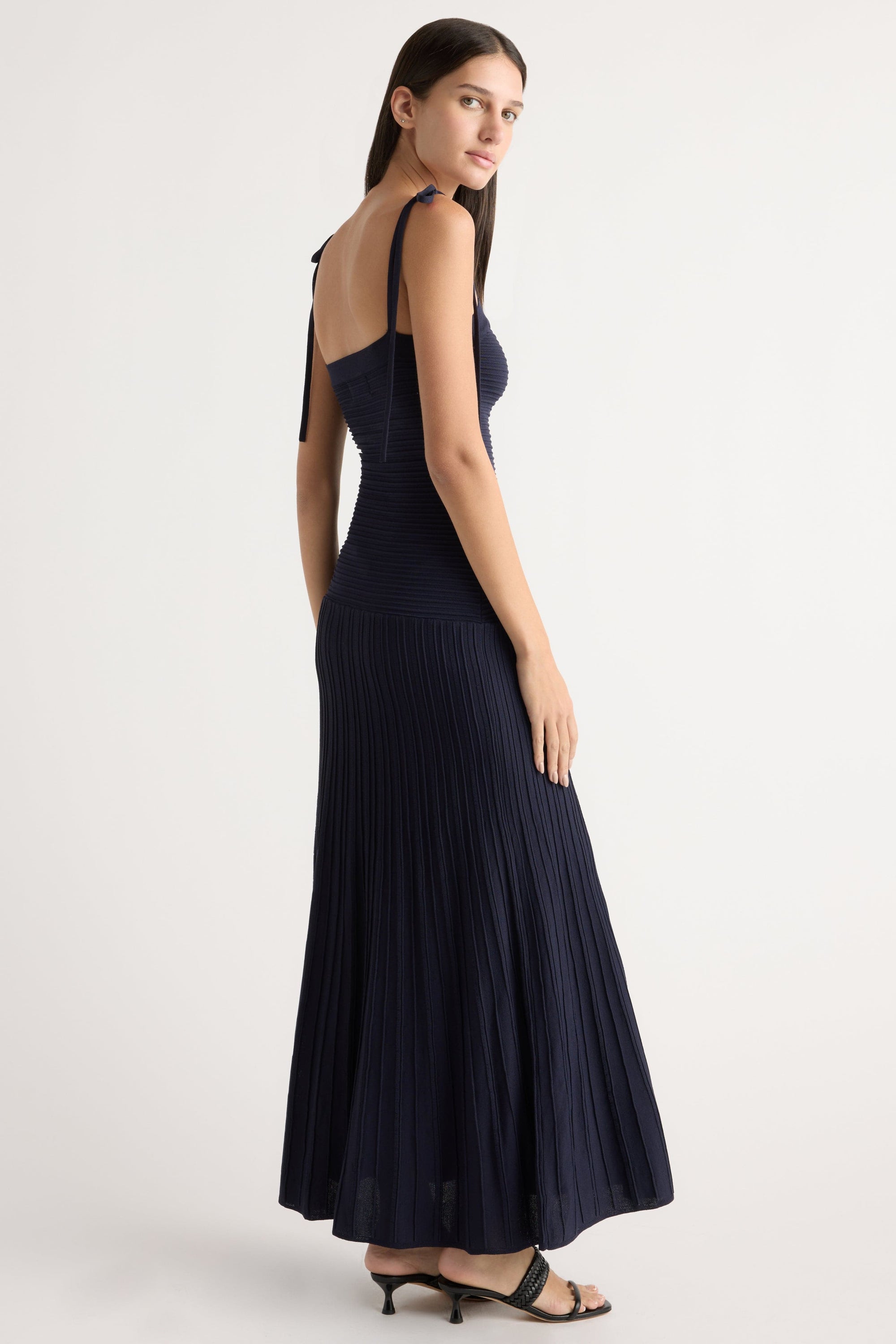 Chan Ottoman-Knit Dress Navy / Regular / L