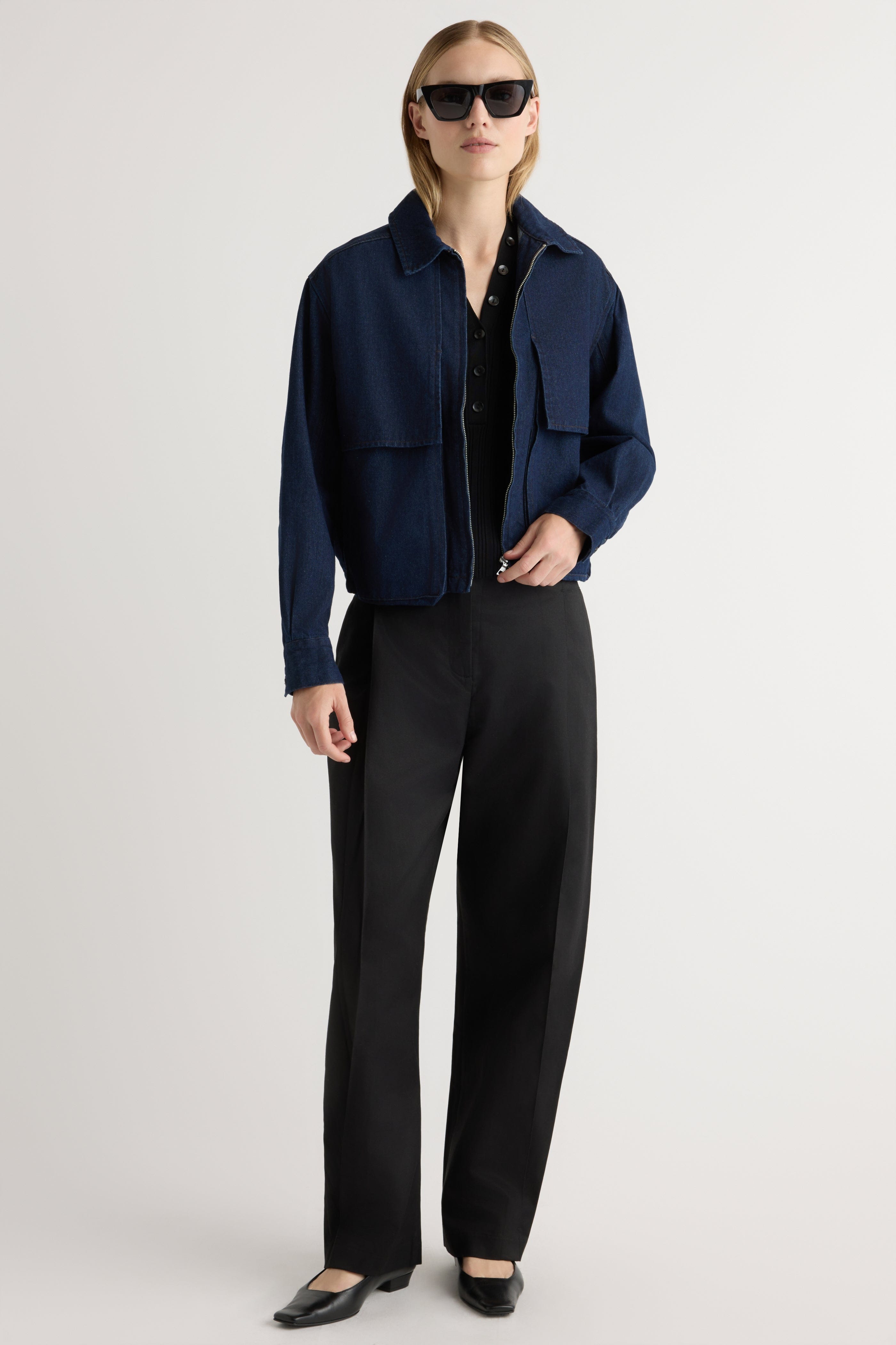Cooper Denim Bomber Jacket