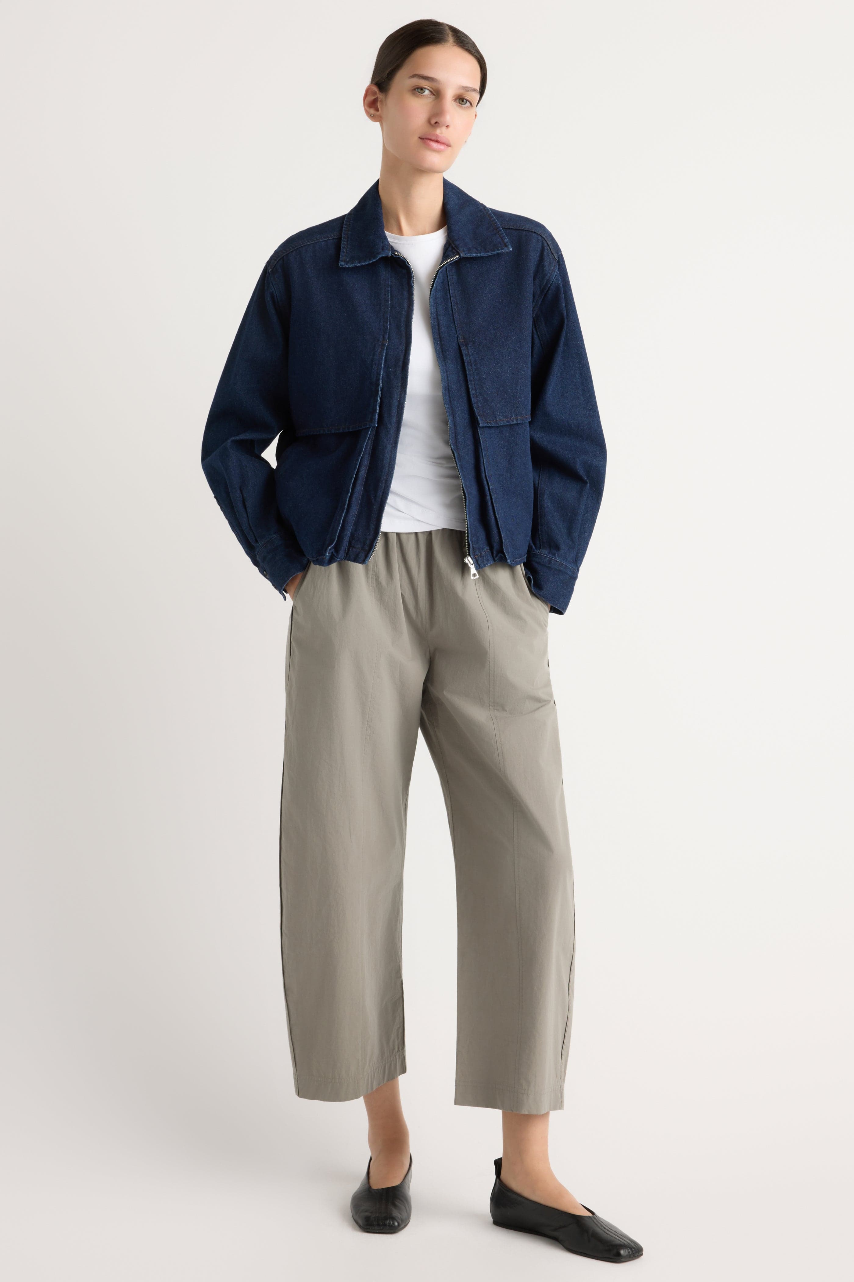 Cooper Denim Bomber Jacket