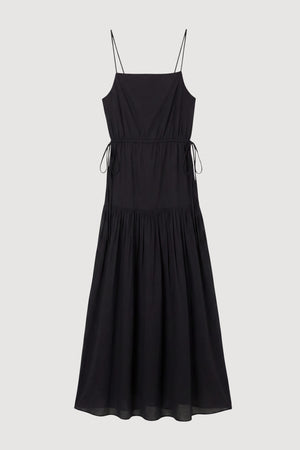 Dalia Tie-Waist Tiered Organic Cotton Dress