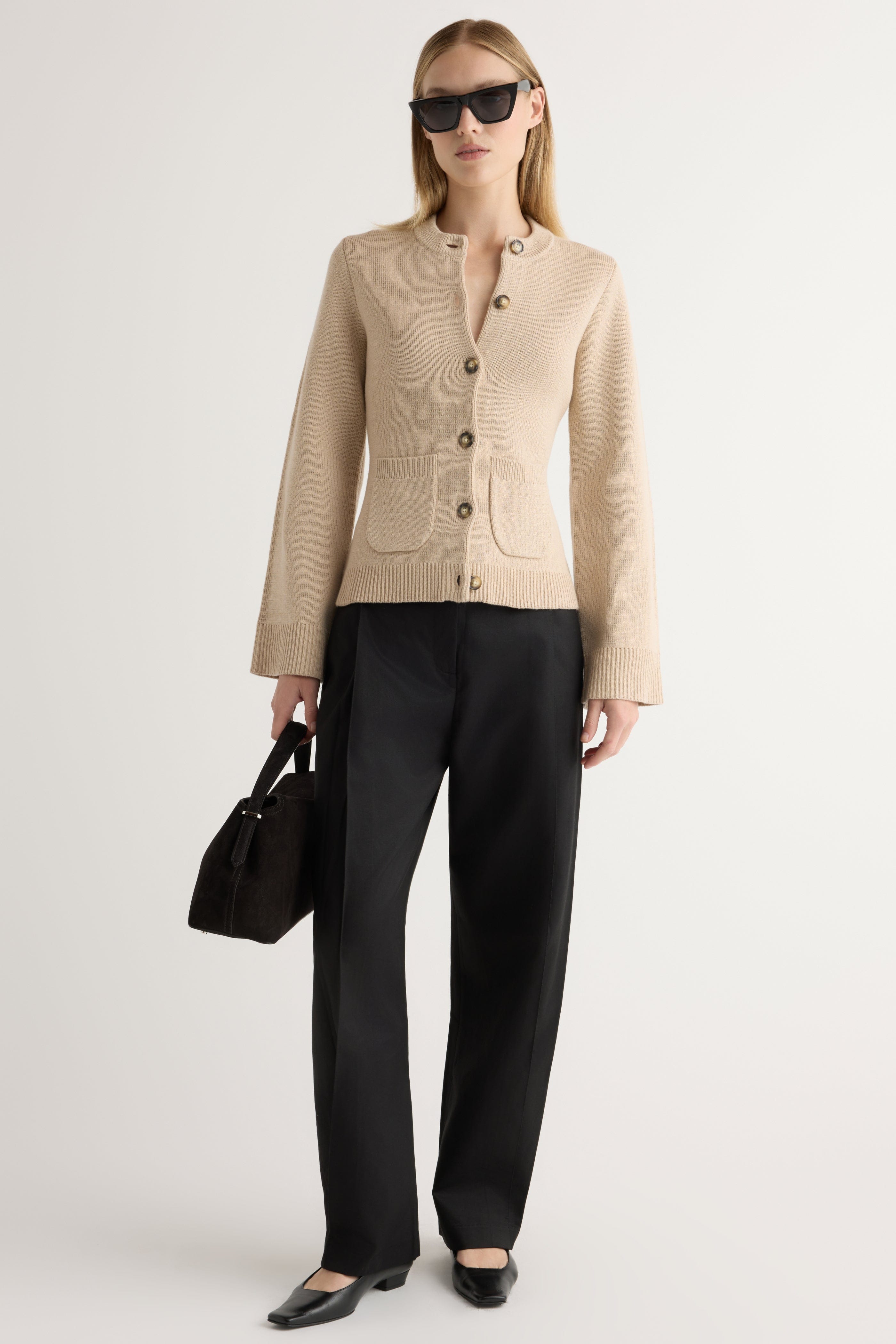 Eames Organic Cotton-Wool Cardigan