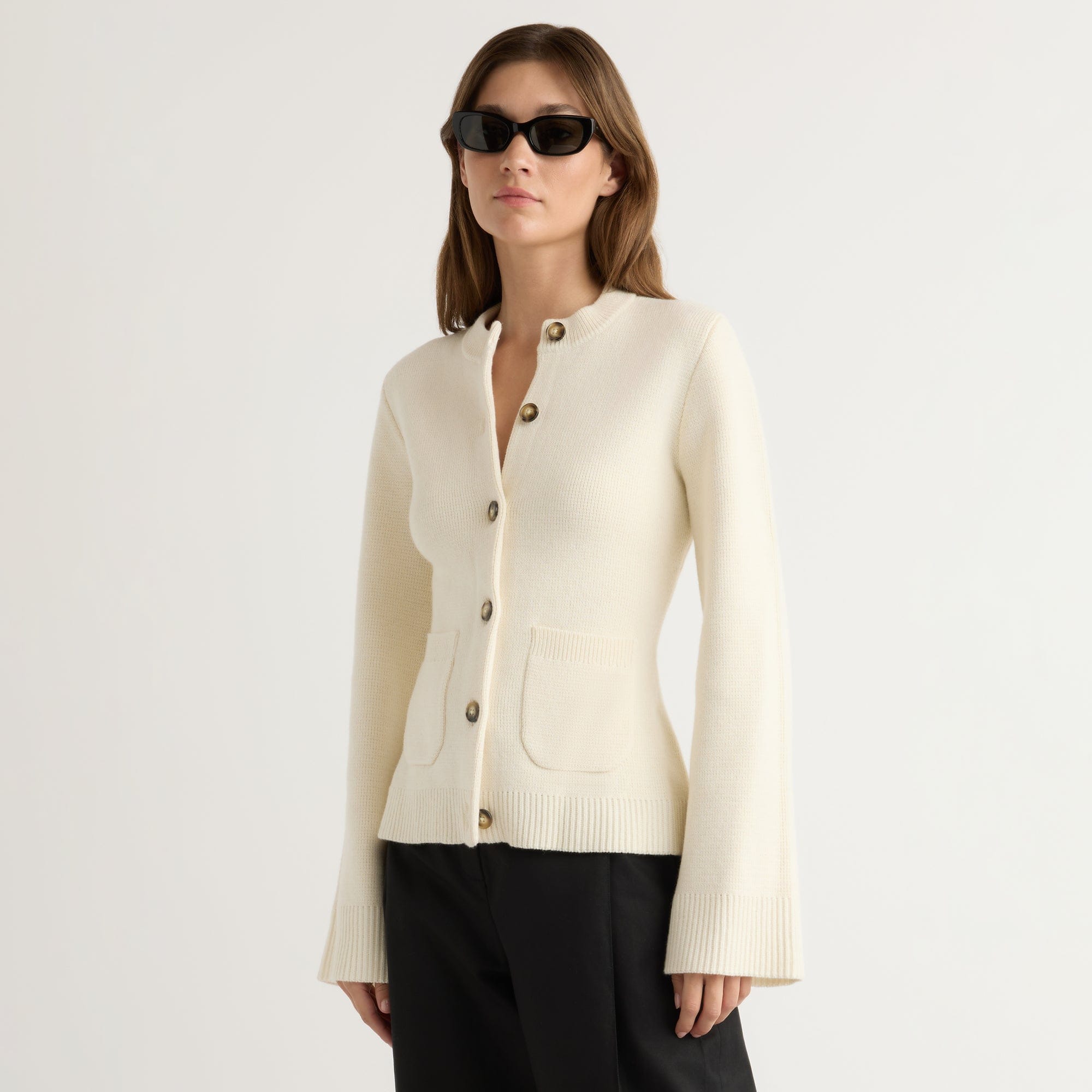 Eames Organic Cotton-Wool Cardigan