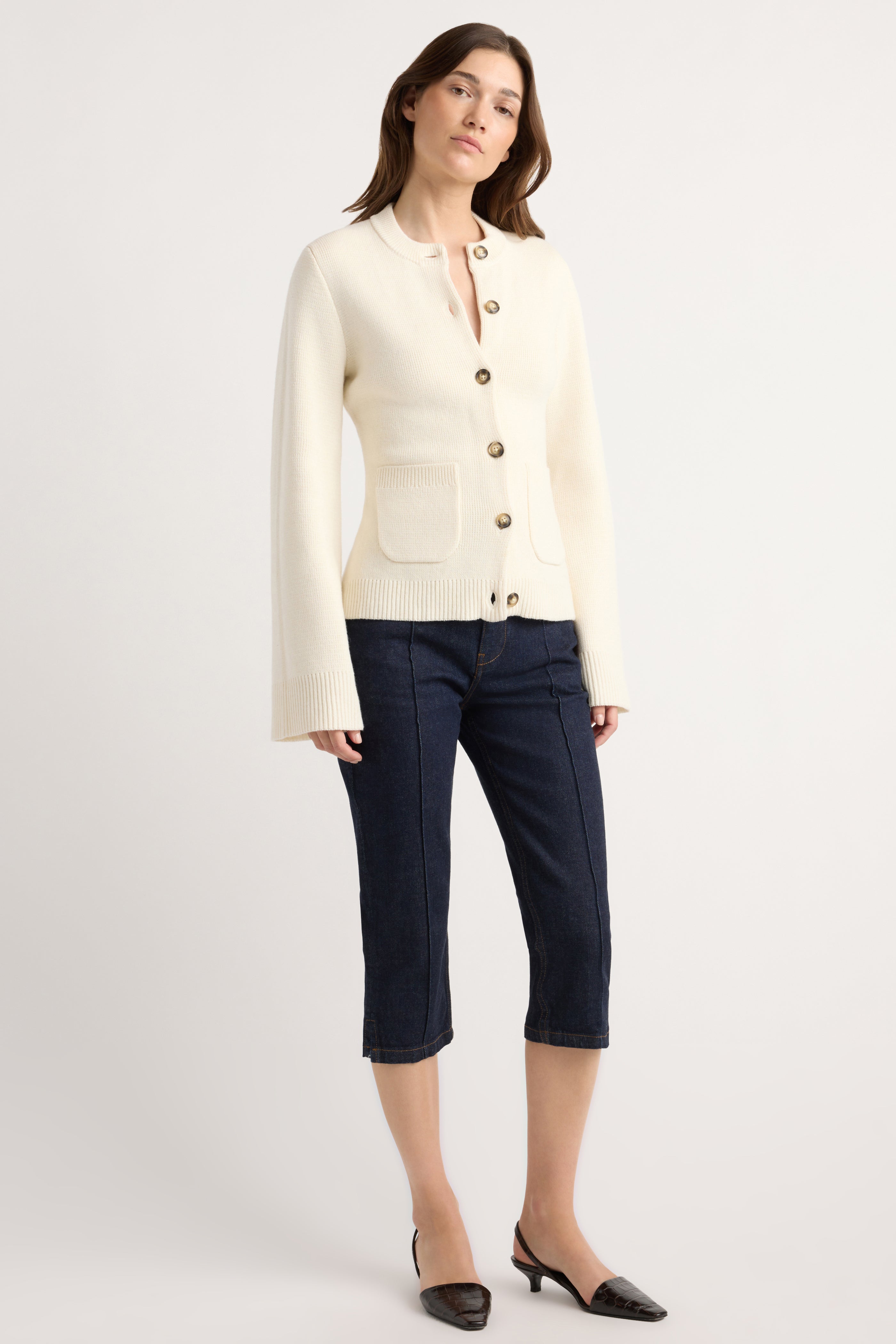 Eames Organic Cotton-Wool Cardigan