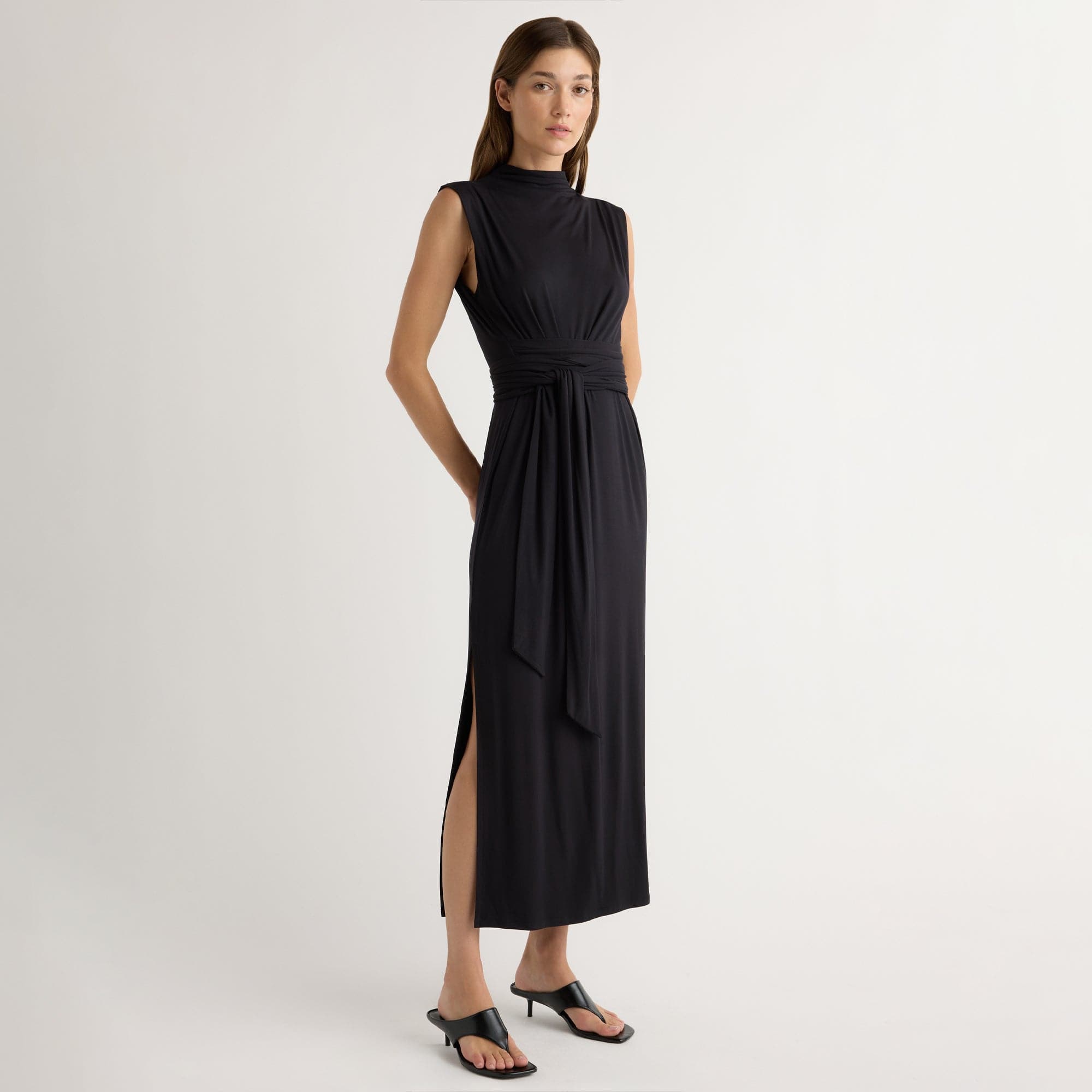 Eden Sleeveless Tie-Front Dress