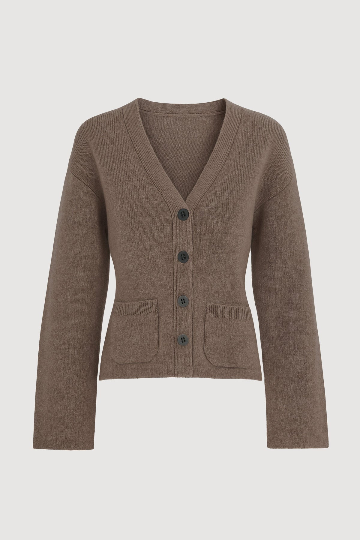 Elinor Organic Cotton-Wool V-Neck Cardigan