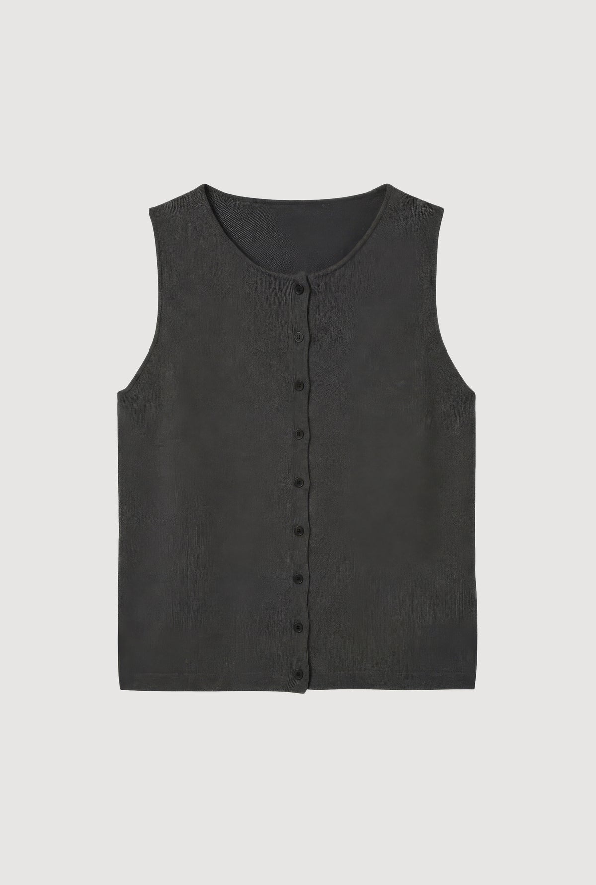 Elith Cotton-Linen Button Knit Vest