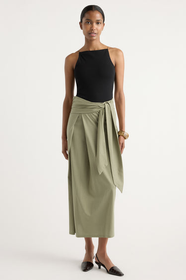 Isilda | Elke Tie-Waist Maxi Skirt in Size Small