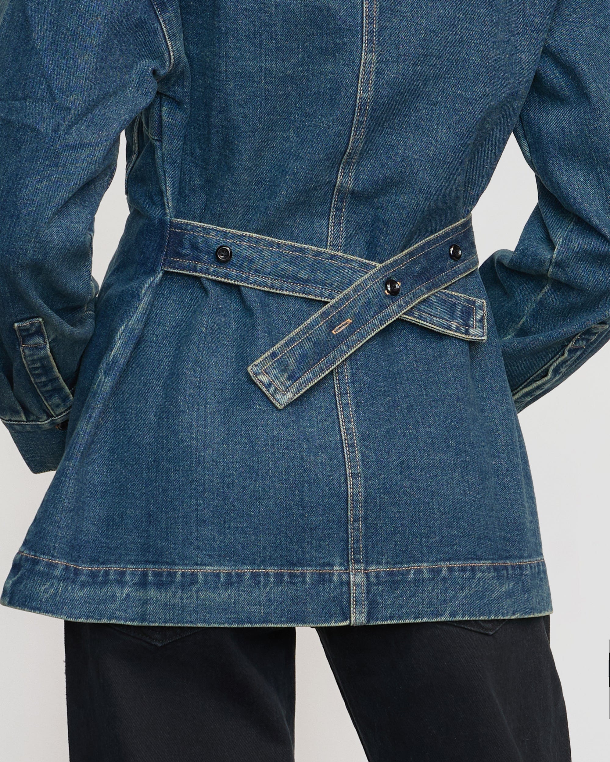 【IONSEOUL】Muto Two Button Denim Blazer 4JH516 Ulnomio Men's Two Buttons Blazer Notch Lapel Casual Party